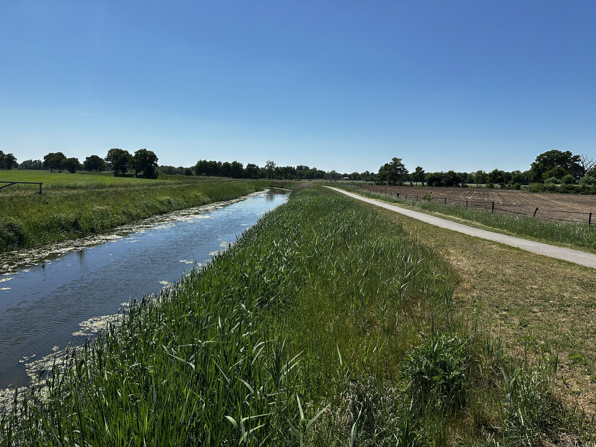 Radweg entlang der Eksosche Aa