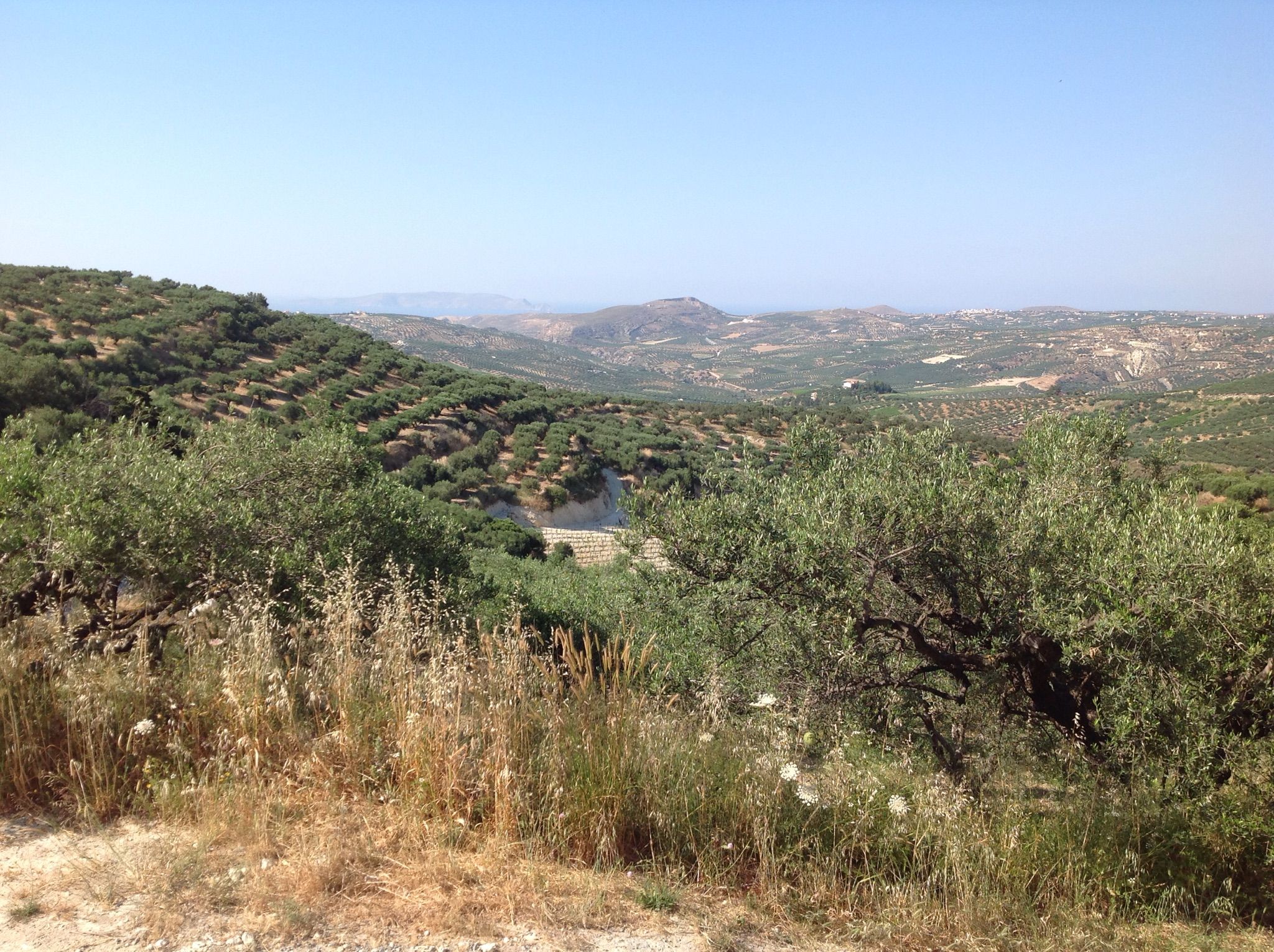 Blick ins Land.... Kreta.... nicht Toskana