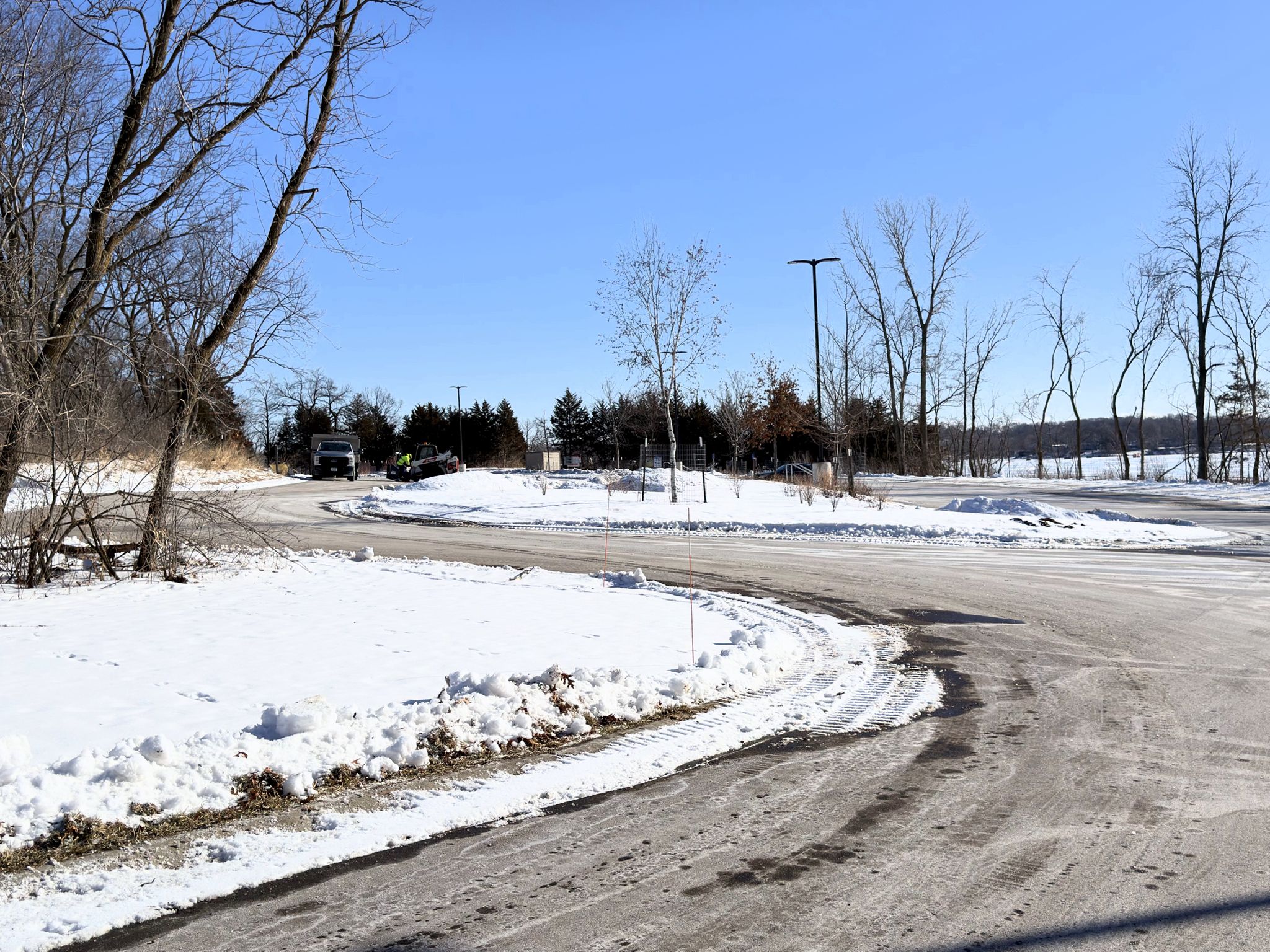 Parking area for Spring Lake Regional Park