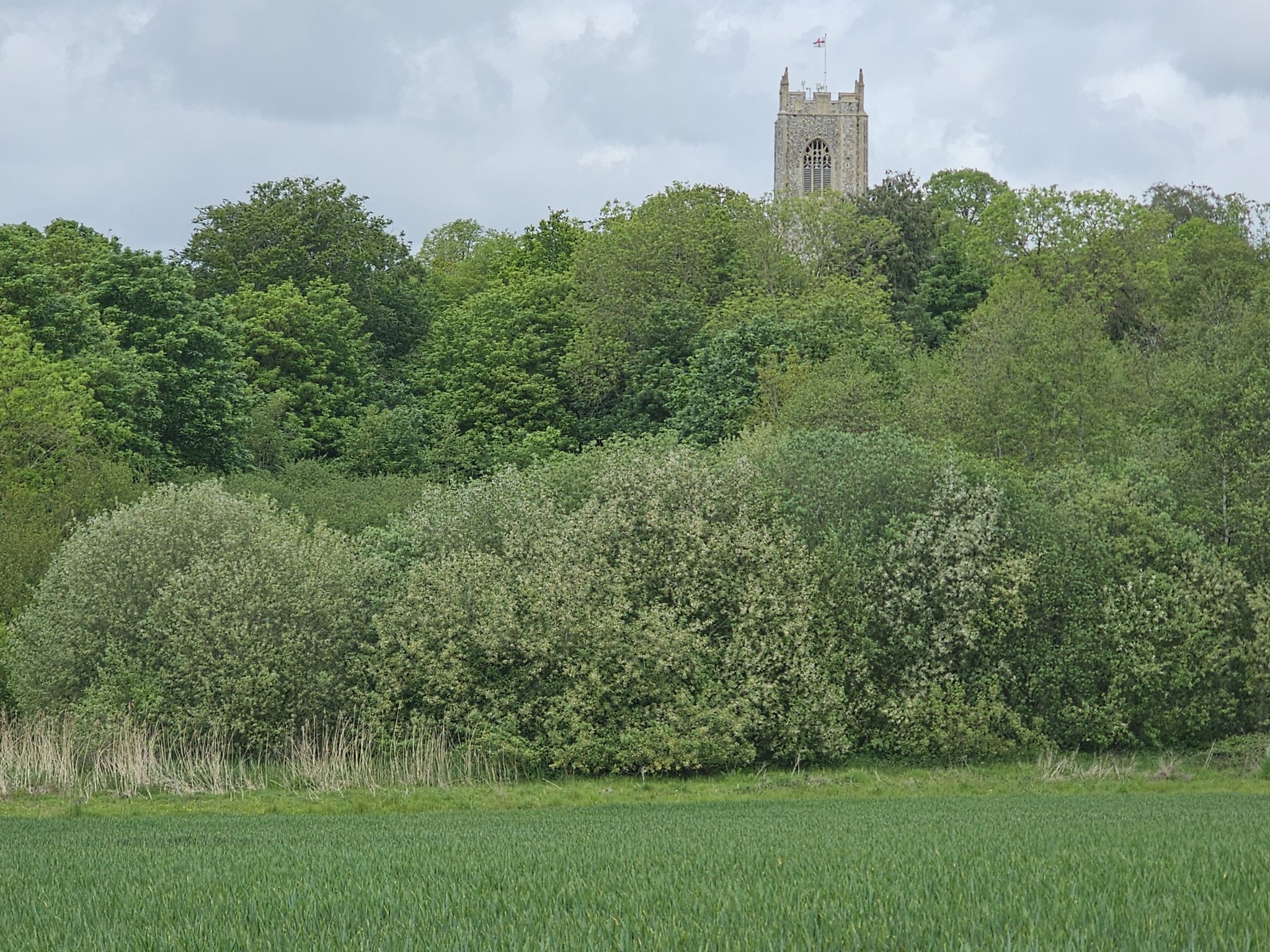 church behind your trail