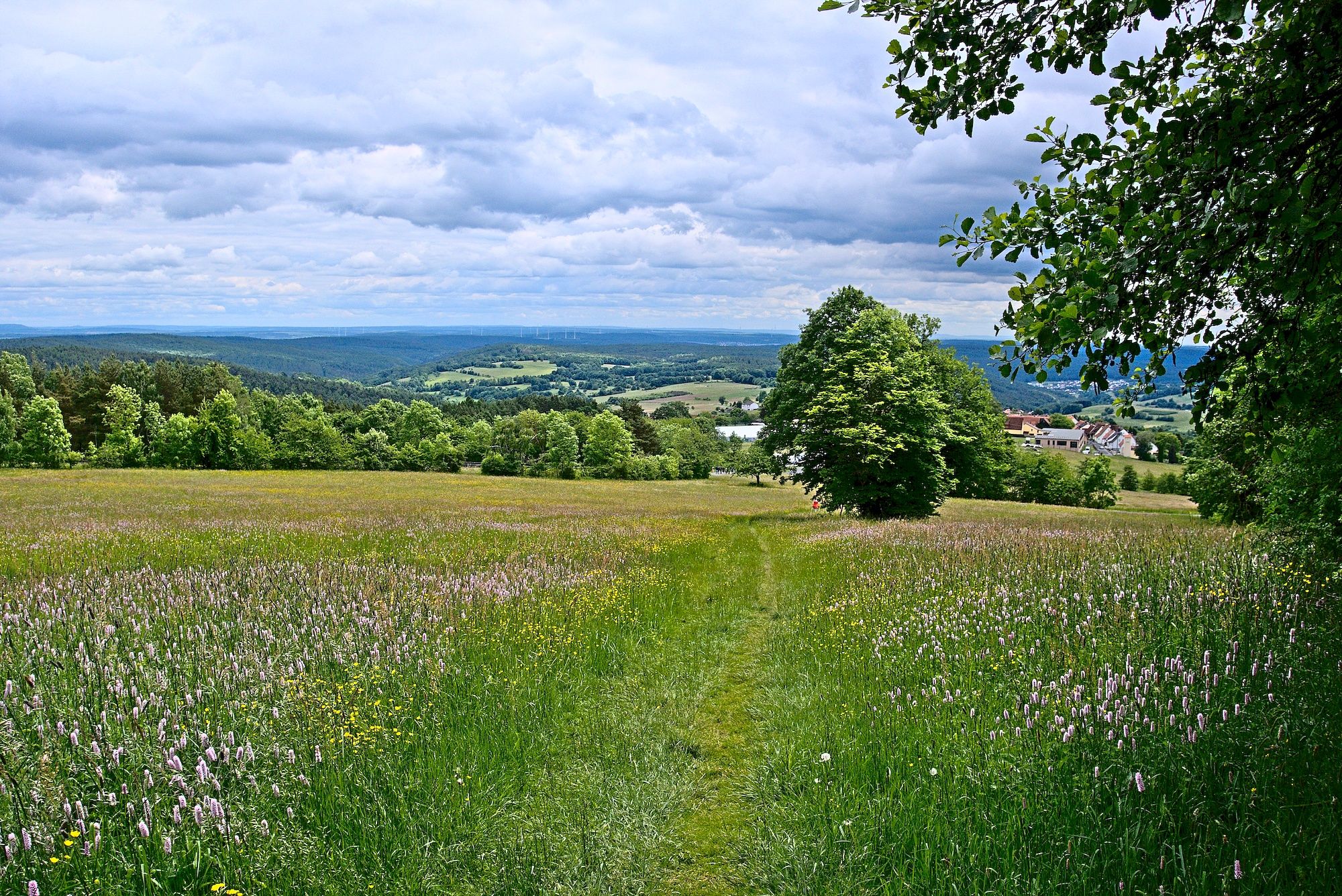 Ausblick bei der Zufahrt auf Sandberg