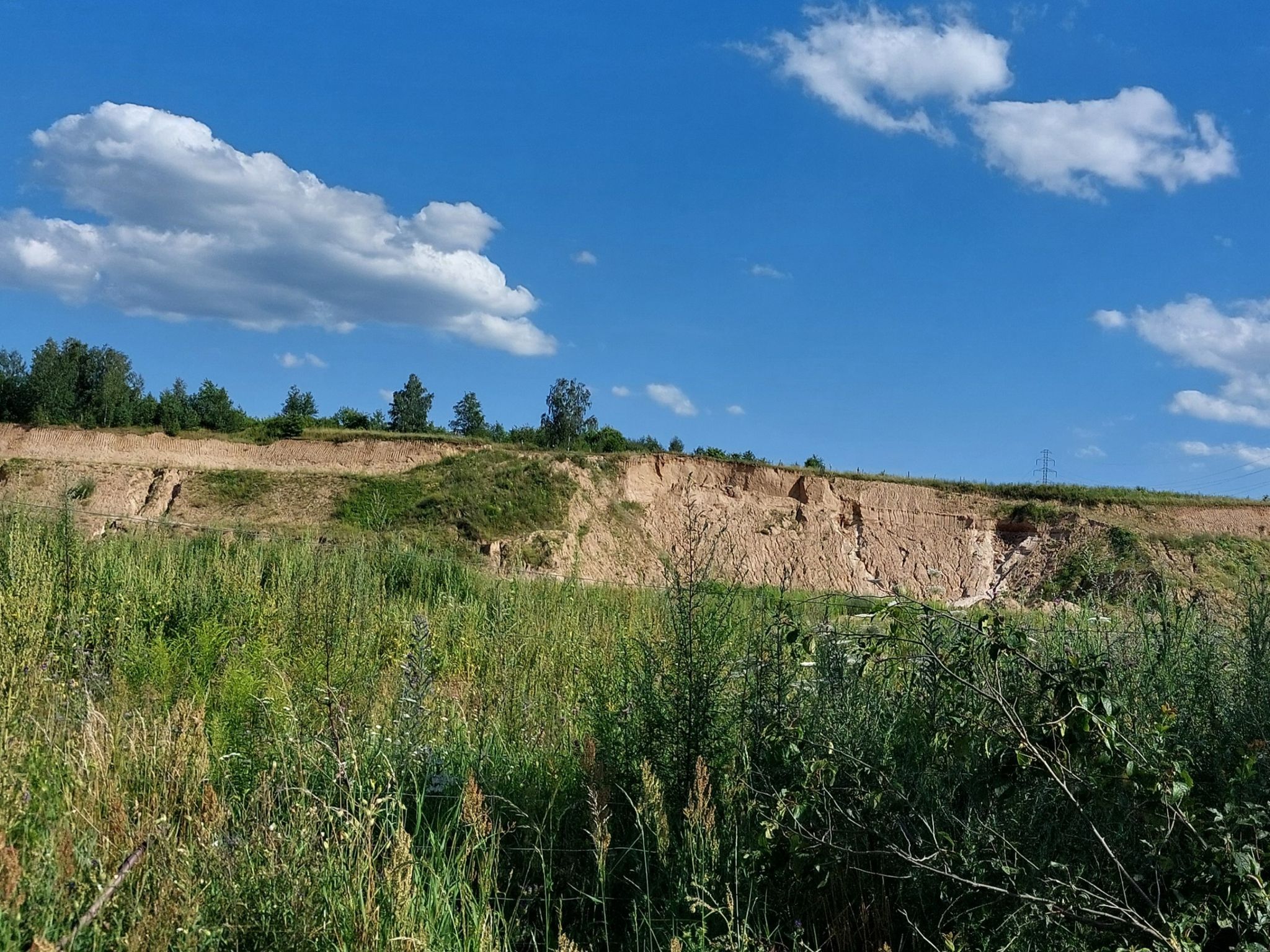 Kiesgrube an der Kunersdorfer Höhe.