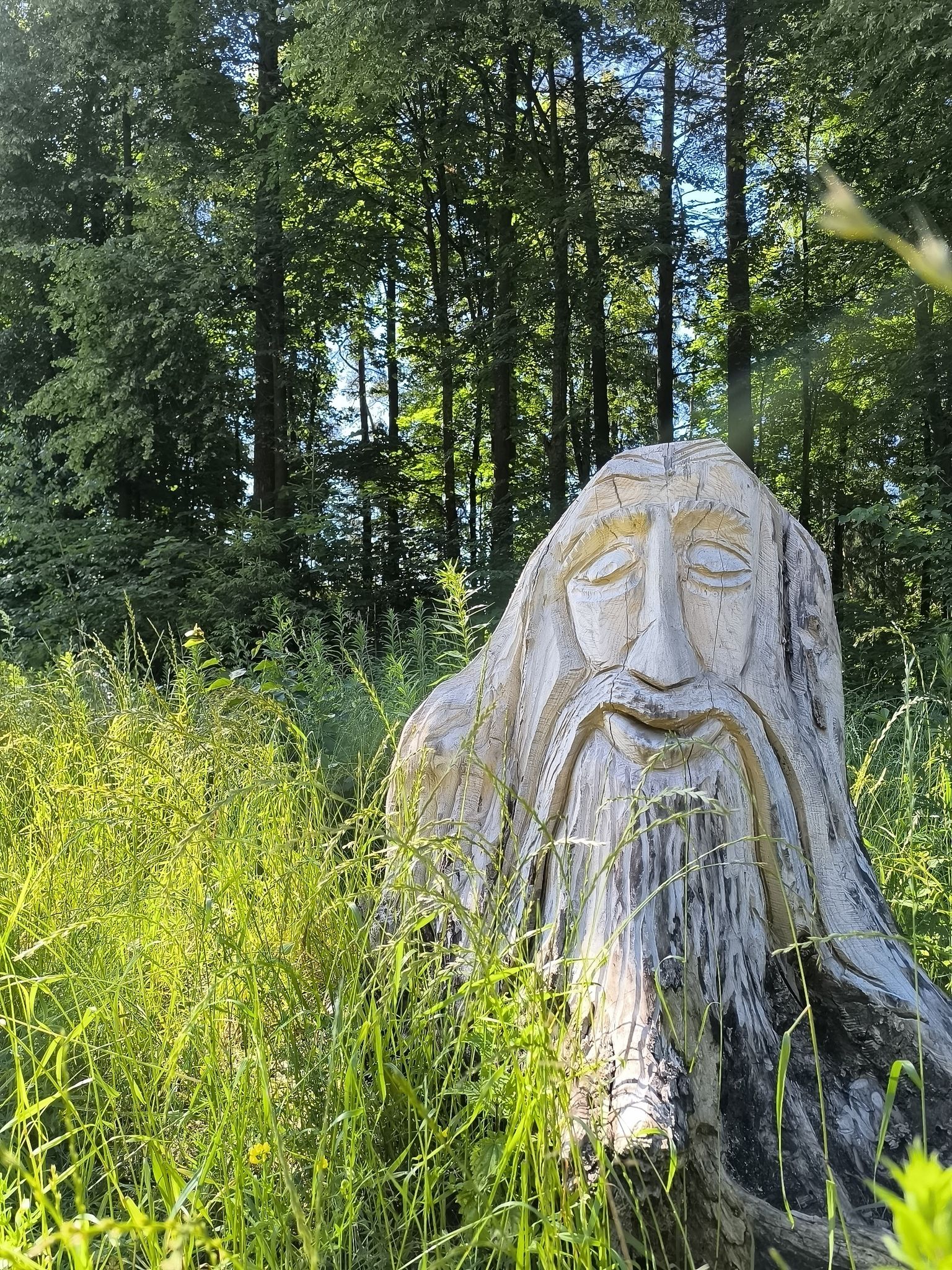 Jedna z rzeźb na drodze rowerowej Szczytno-Olszyny