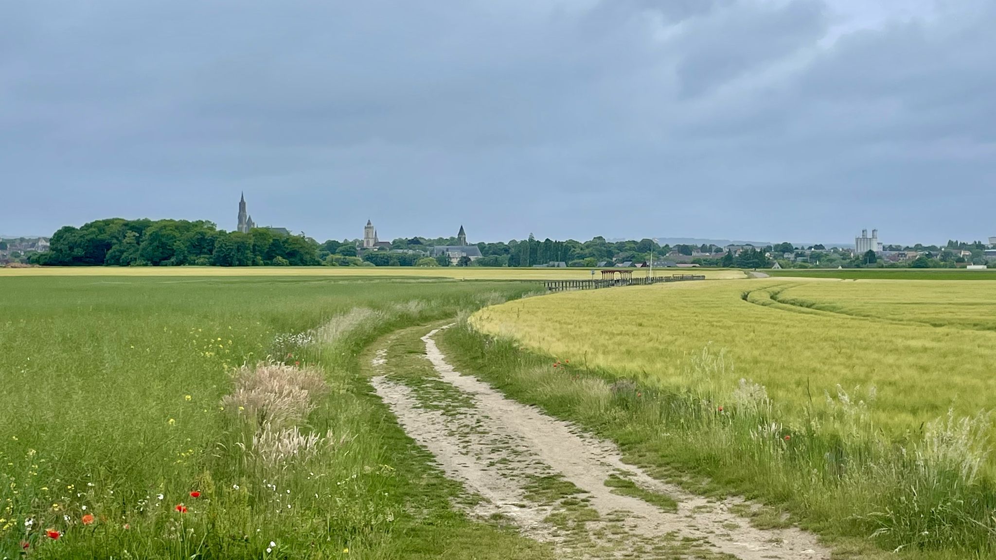 Senlis et sa cathédrale en arrière plan
