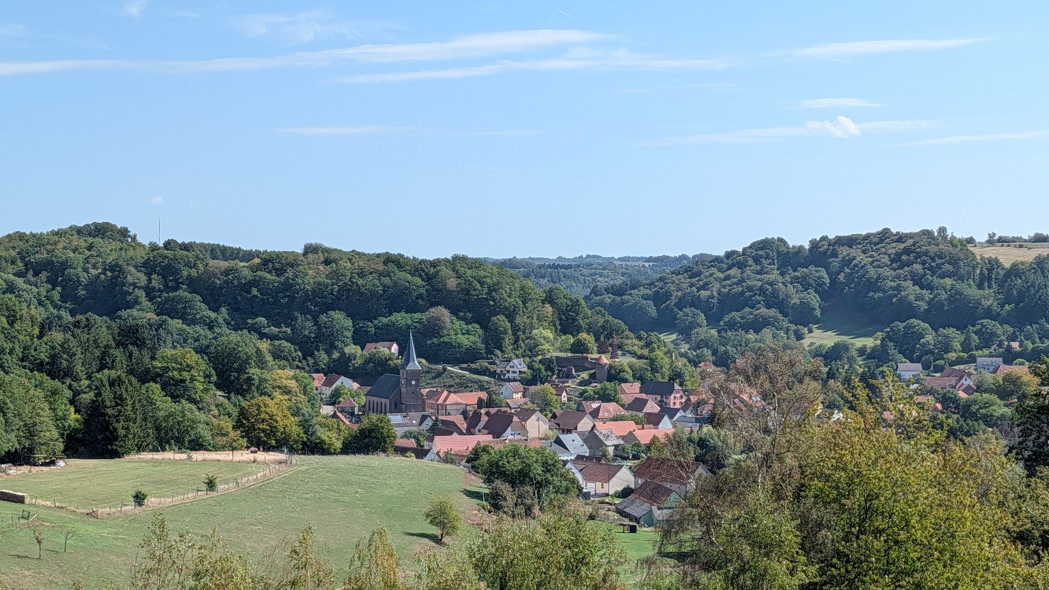 Blick auf Walschbronn