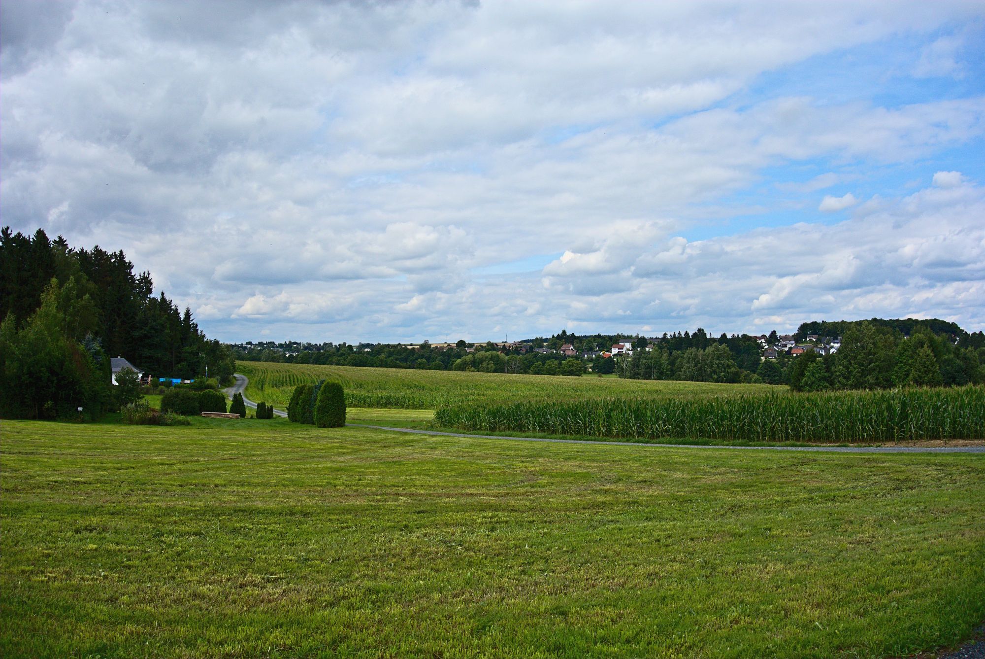 Blick zurück nach Rehau