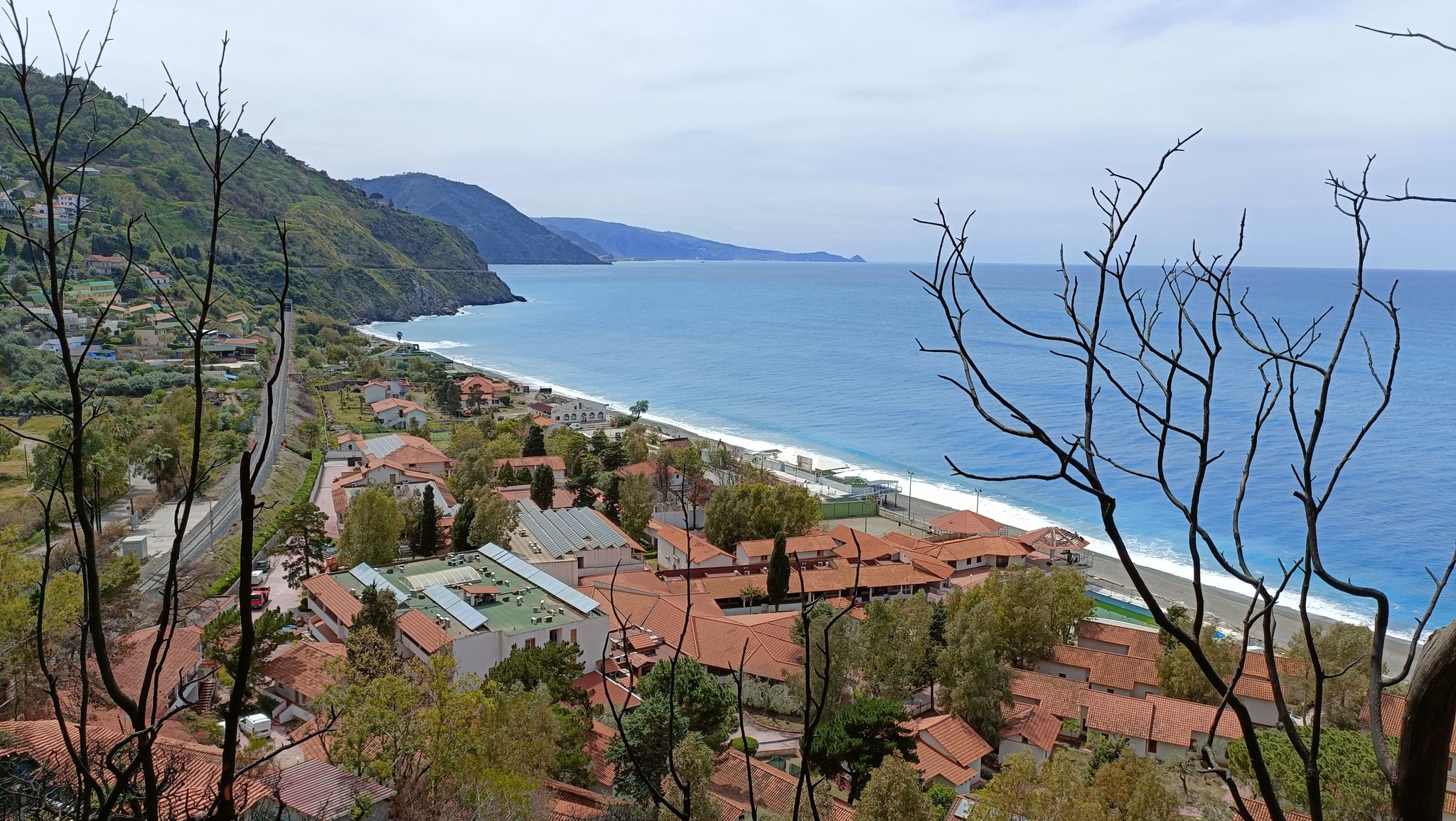 Bella vista verso il golfo di Capo d'Orlando