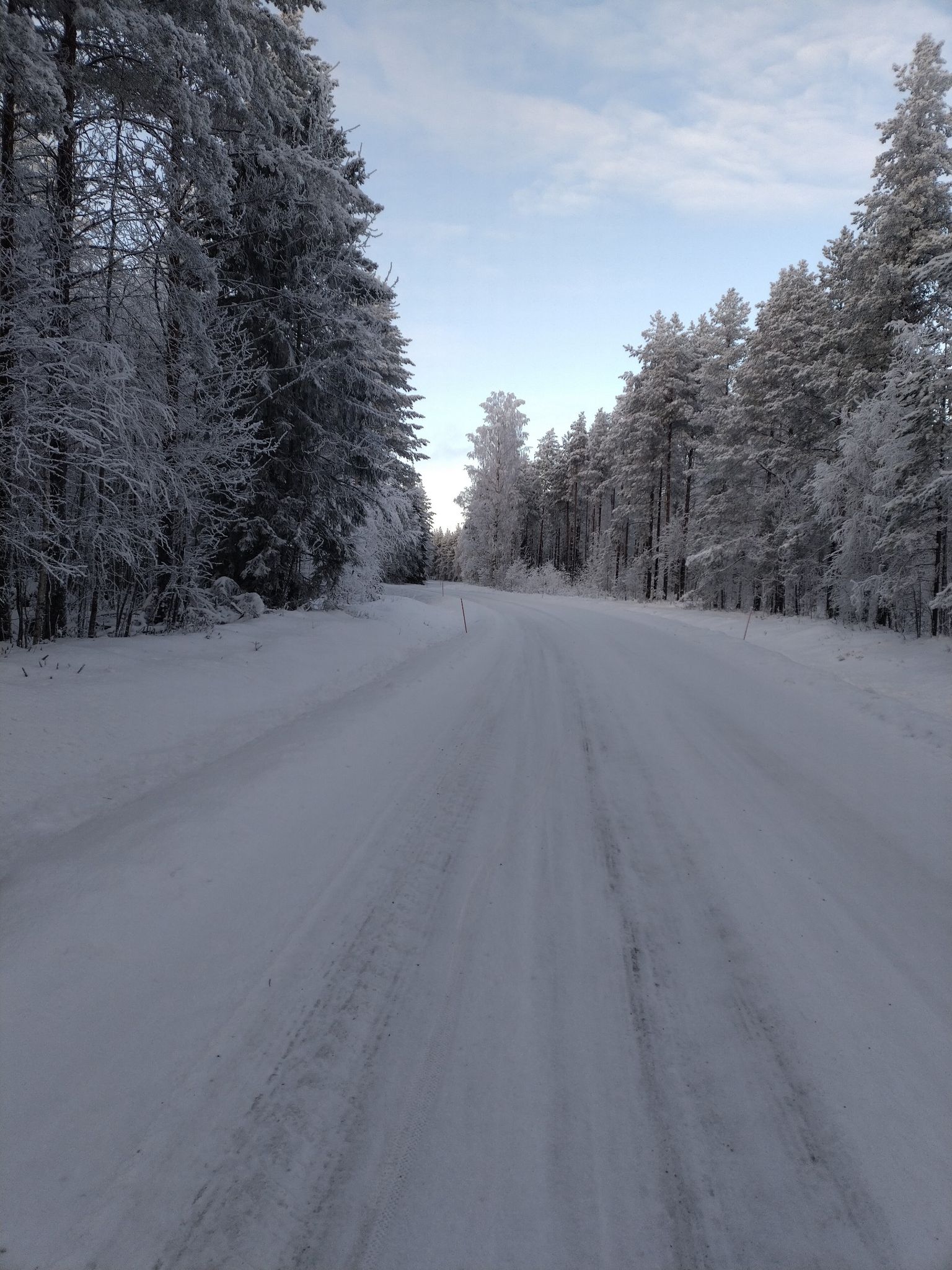incredible cravel road Winter time. -10C°