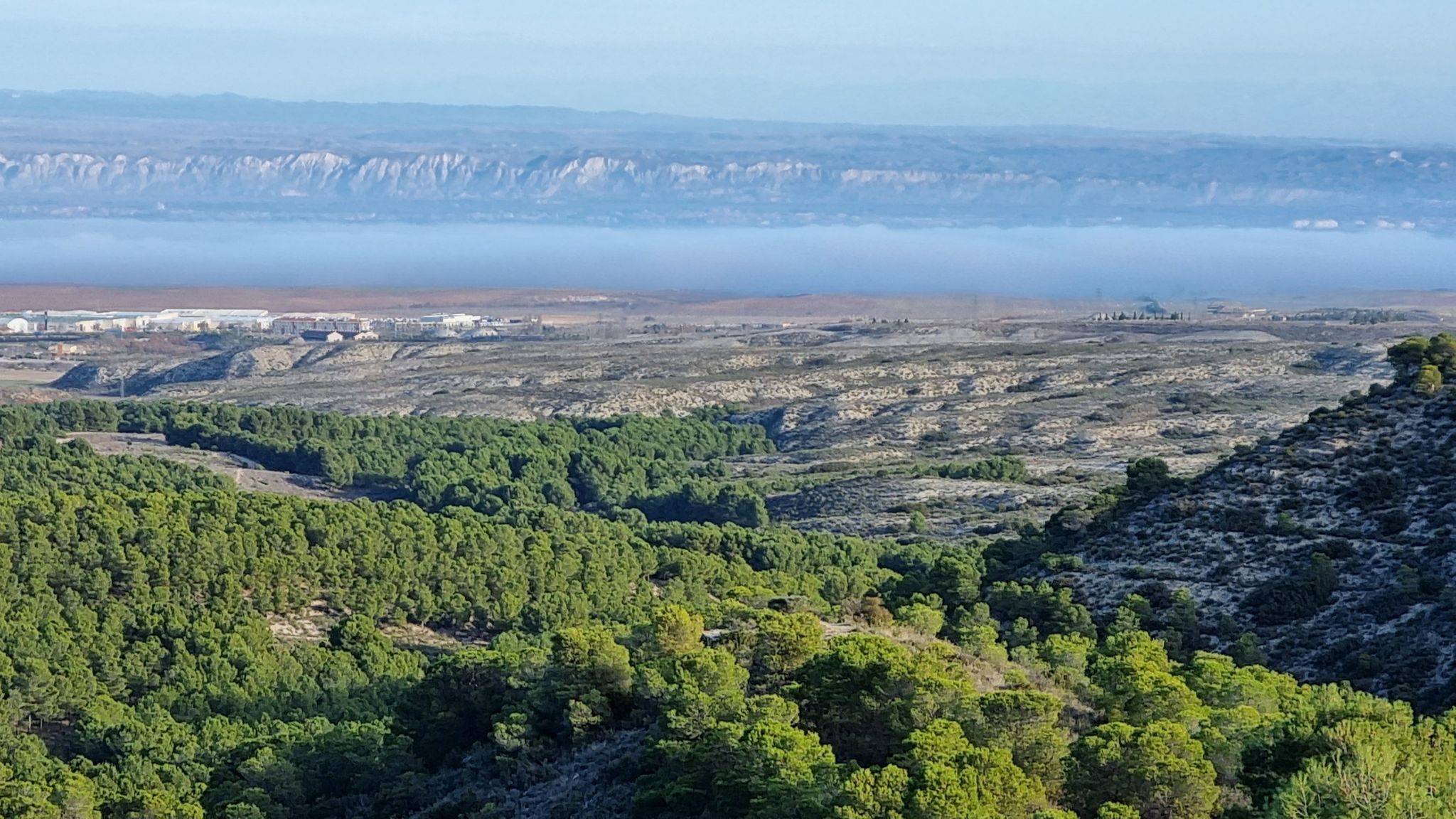 Vistas desde al Urbanización de Urcasmusa en La Muela