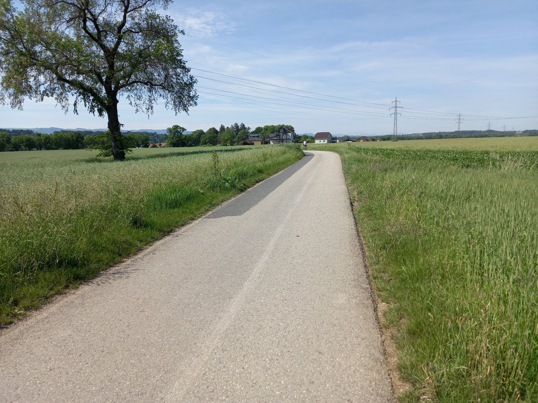 Angenehm zu fahrende Nebenstraßen durch die Dörfer