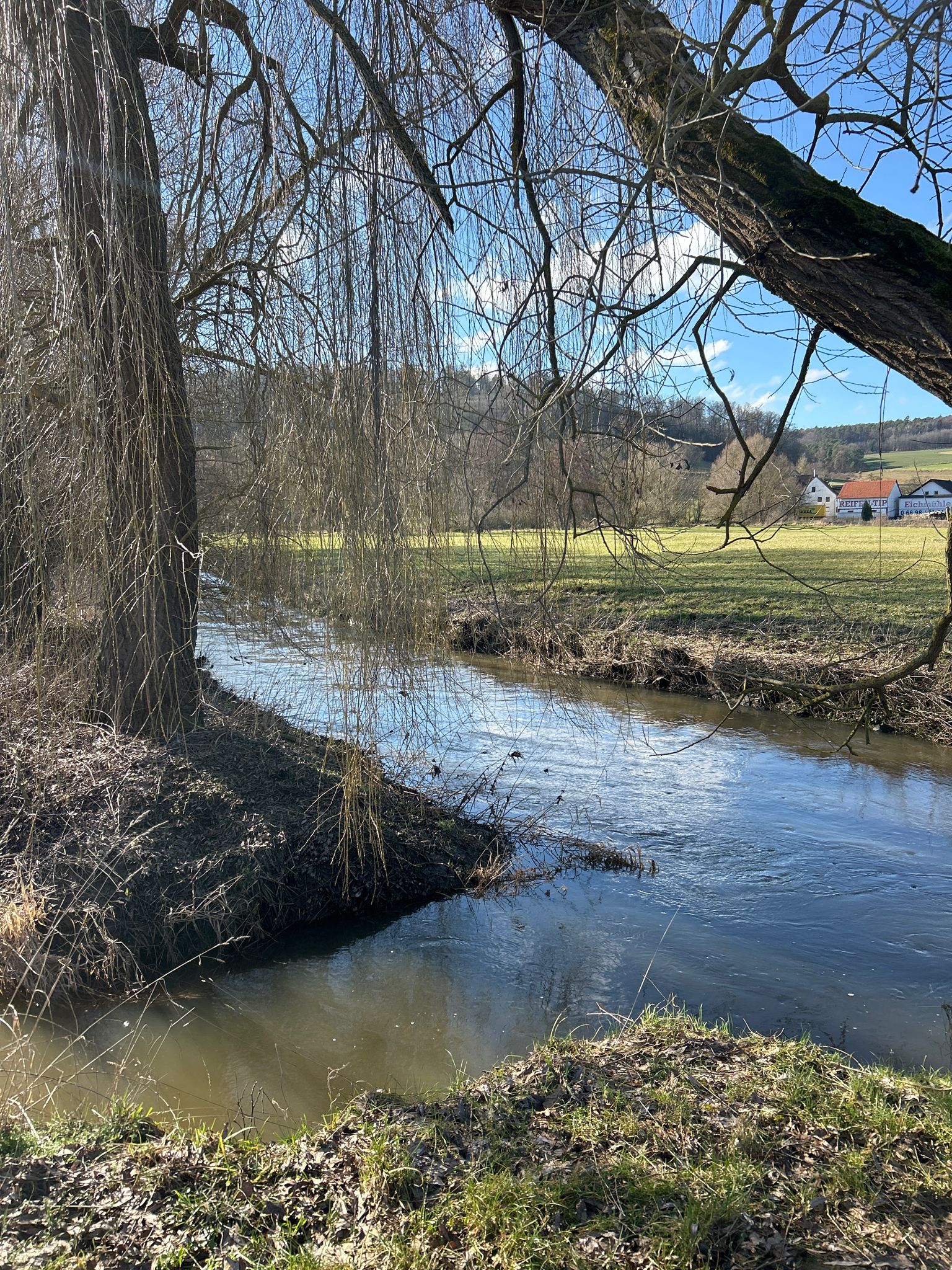 Hier mündet die Berf in die Schwalm