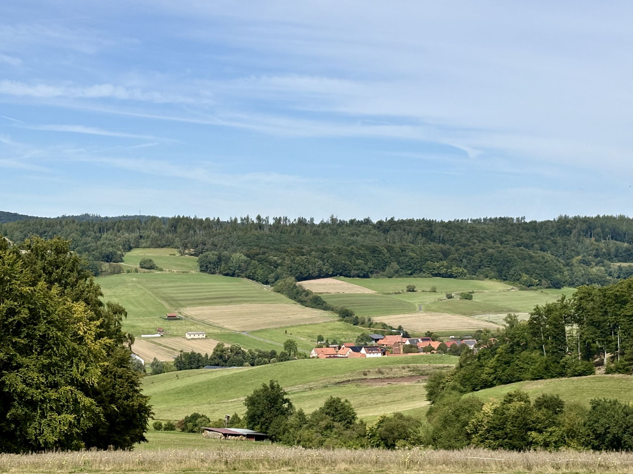 Km 34 .. Vockerode liegt im Tal vor uns