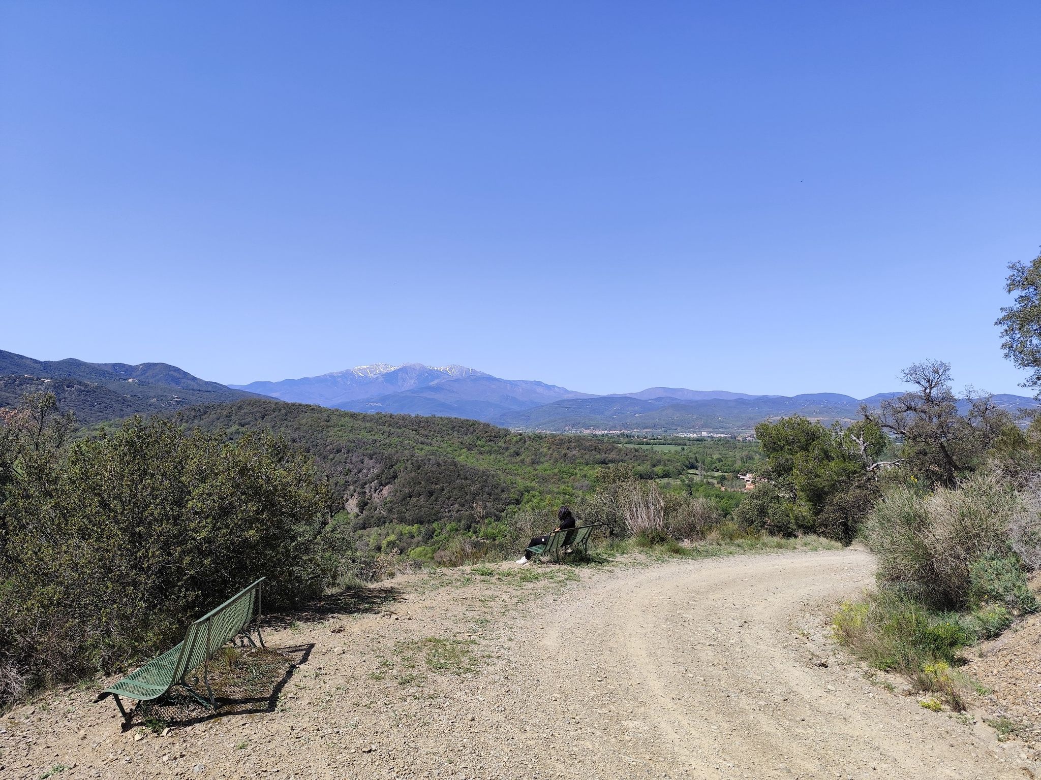 asientos con vistas al Canigou
