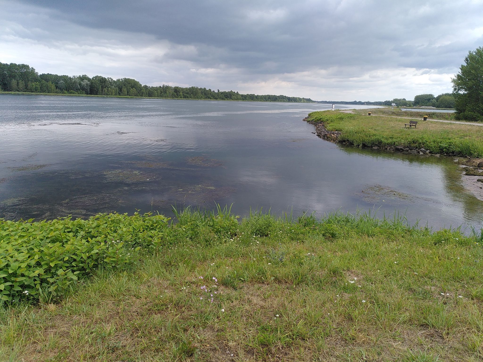 du kel die Wolke dunkel auch das Wasser