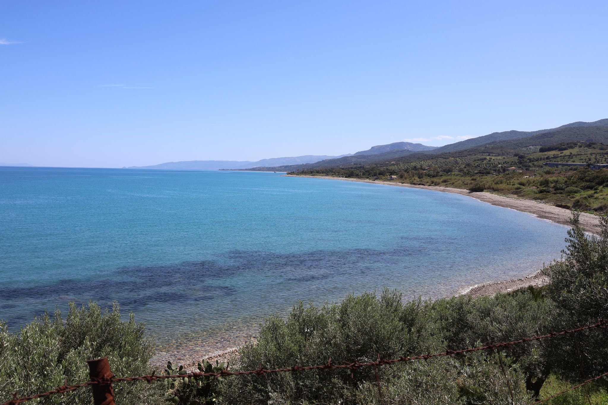 Bella vista sul tratto di costa di S.Agata di Militello