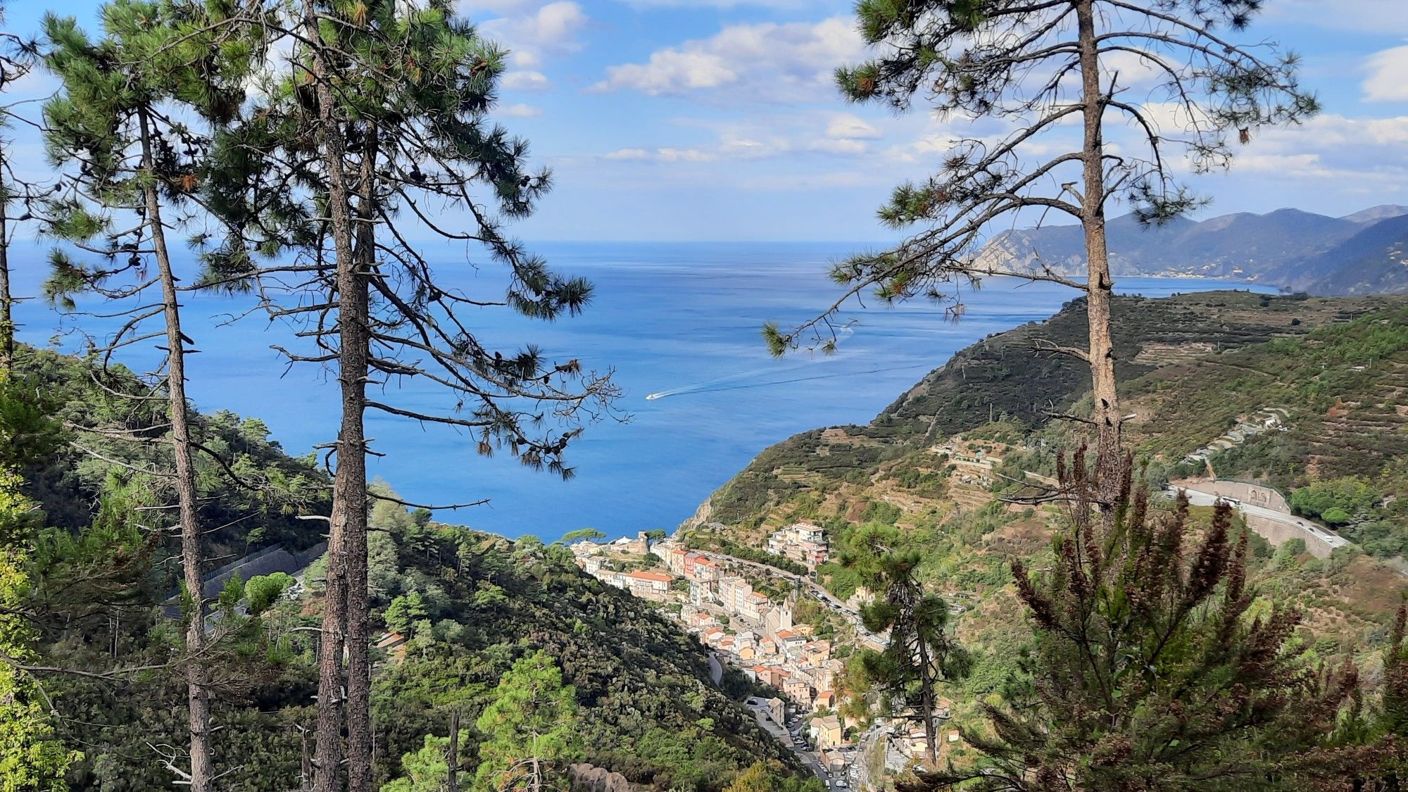 Blick zurück auf Riomaggiore