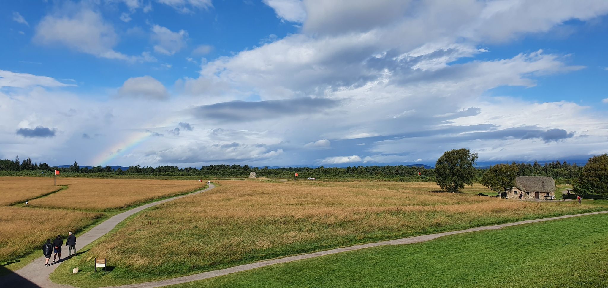 Culloden Moor mit Regenbogen