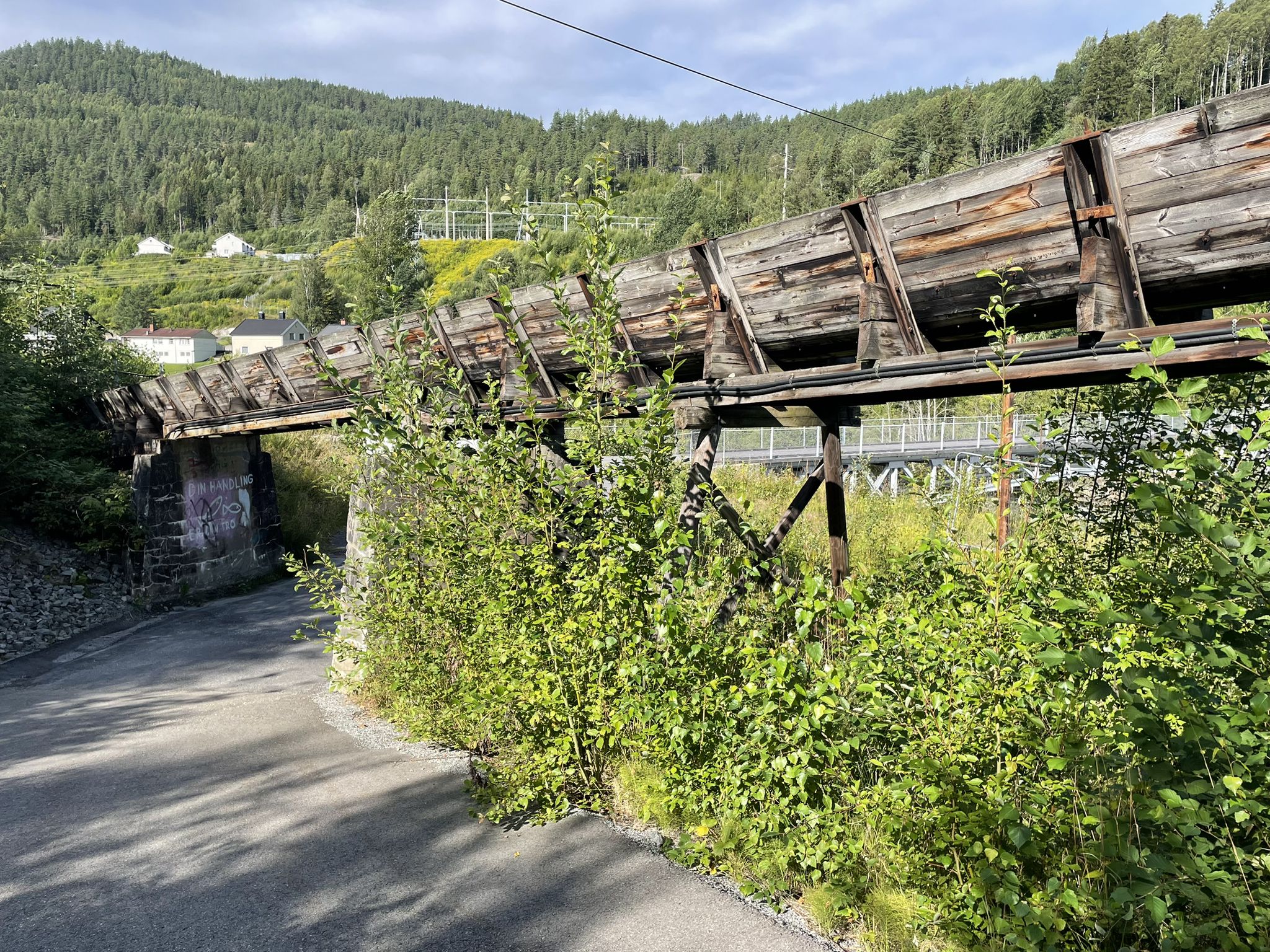 Tømmerrenna ved Lienfoss