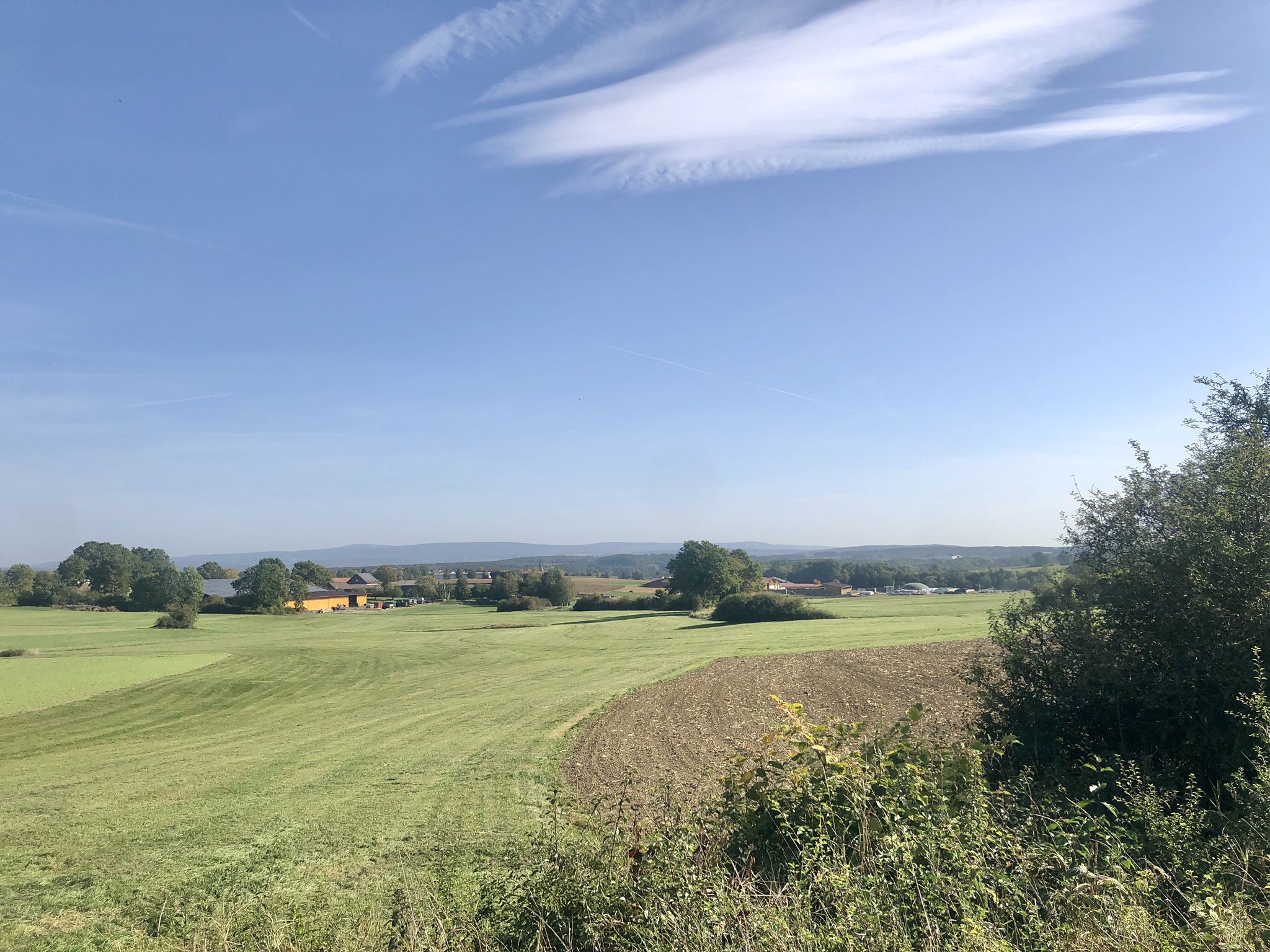 Blick zum Fichtelgebirge