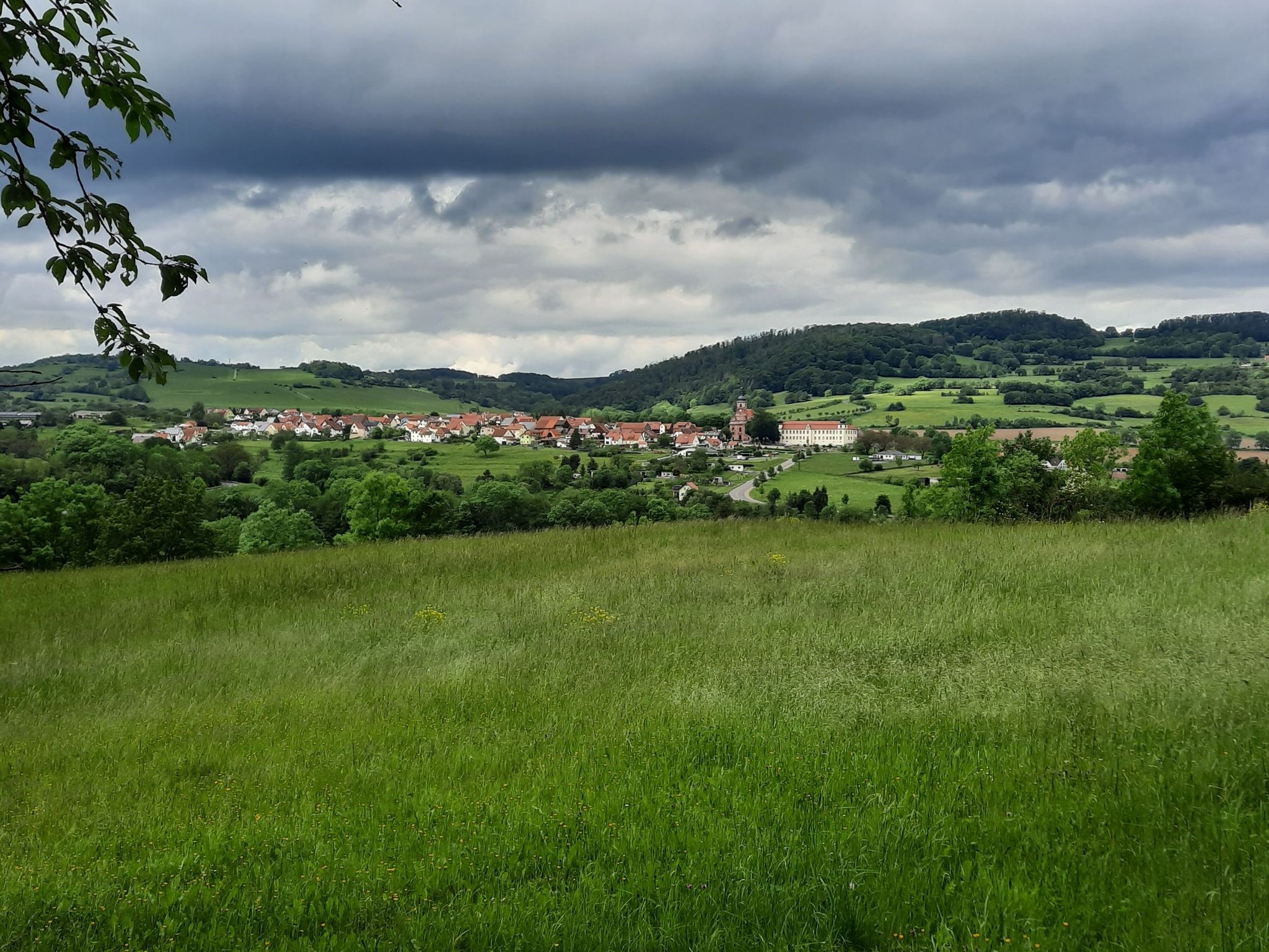 Blick nach Zell/Rhön - Probstei Zella
