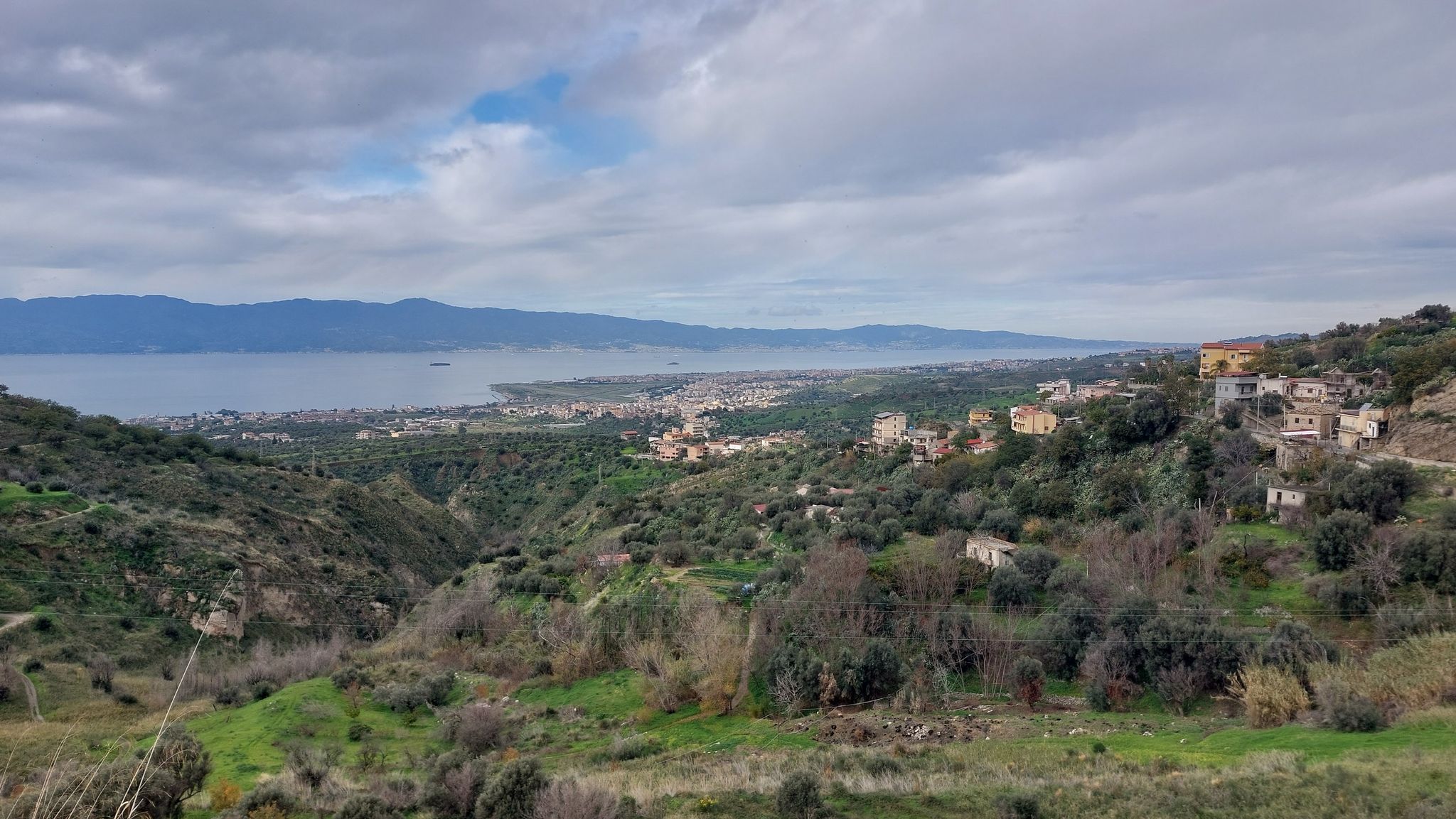 Panoramablick nach Reggio Calabria.