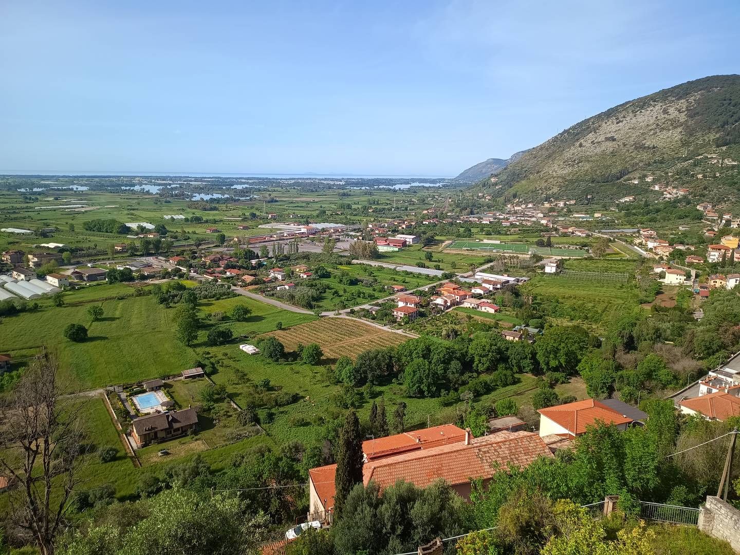 Panorama della Piana di Fondi da Monte San Biagio.