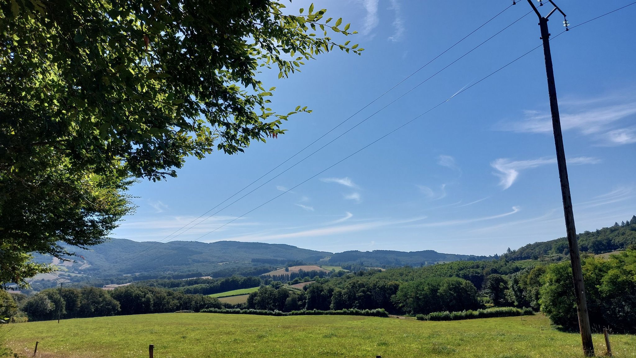 Uitzicht richting La Tagnière