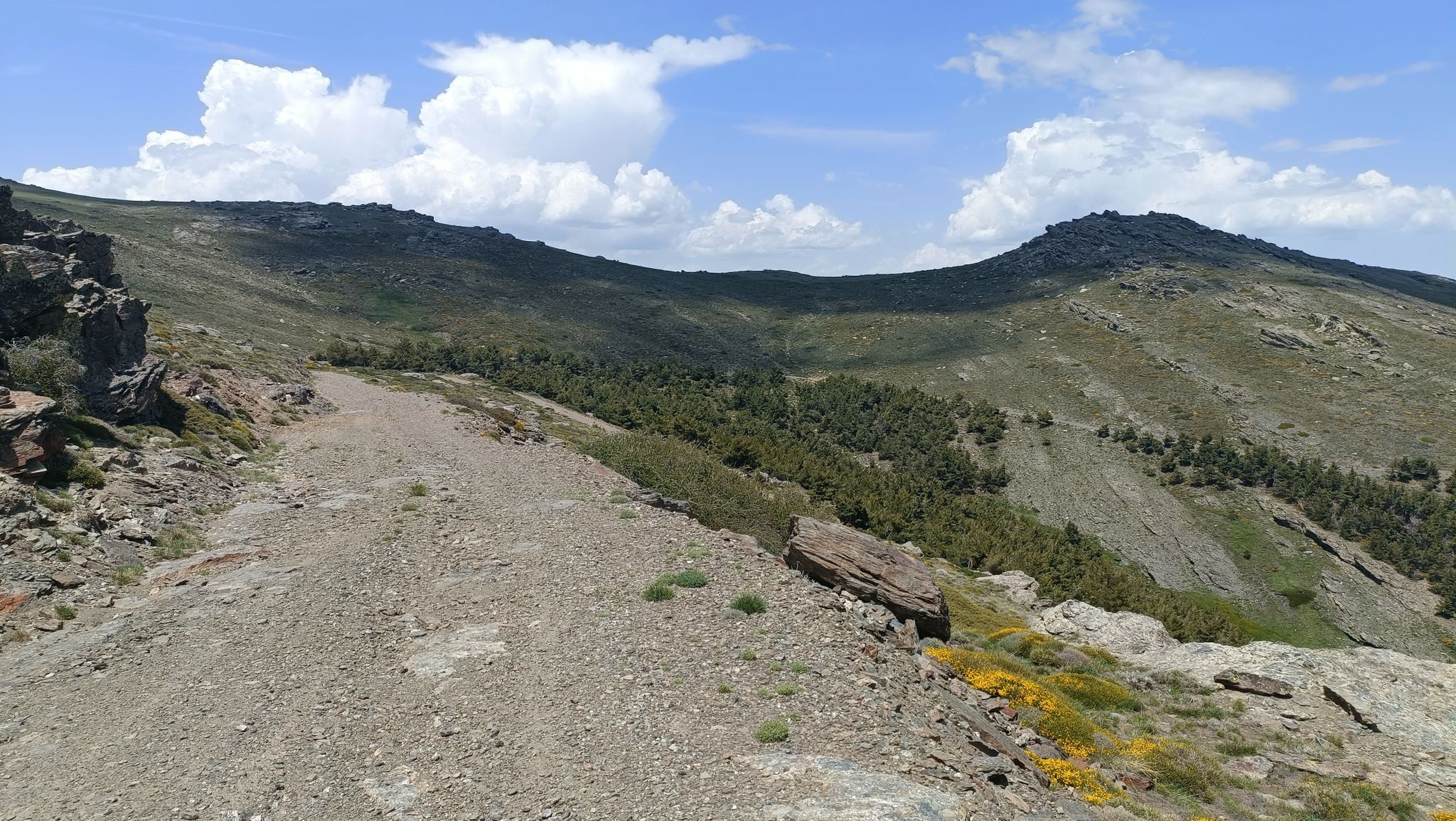 Salendo verso il Mirador.