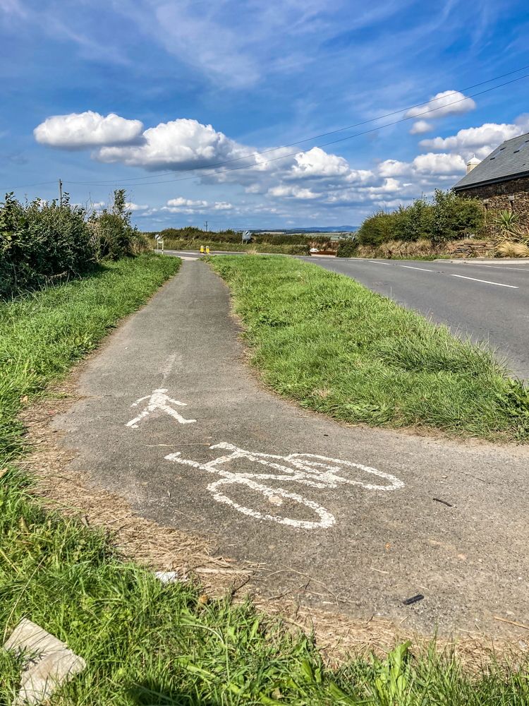 wow, a real bicycle path!