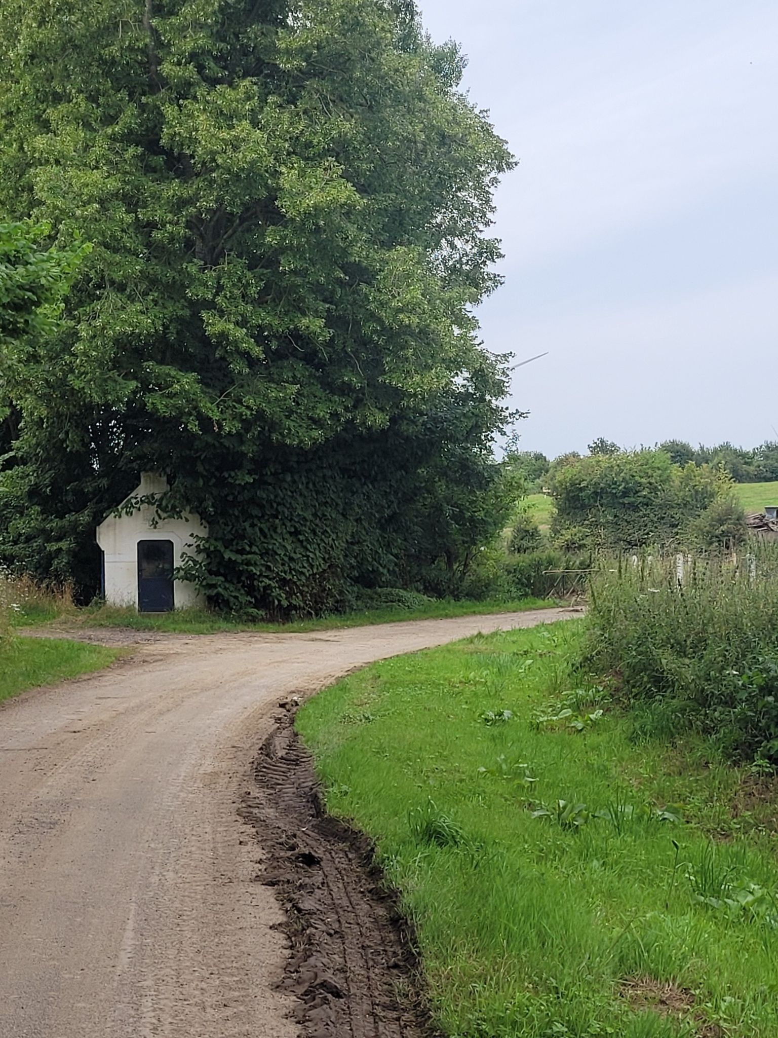 Petite Chapelle de 1930 en direction du mont Bernard chèvres et cheveaux dur votre chemin