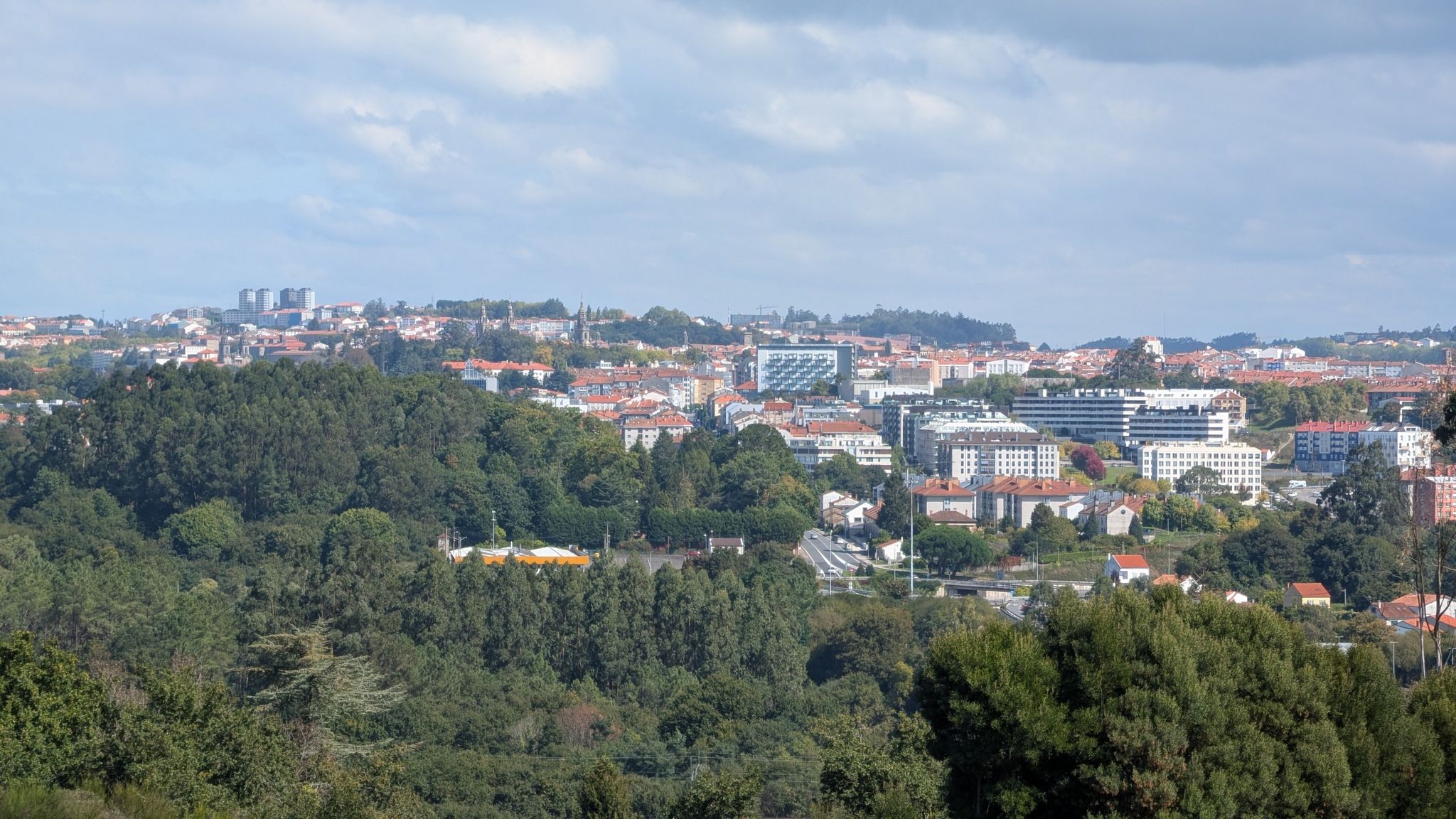 Blick auf Santiago de Compostela