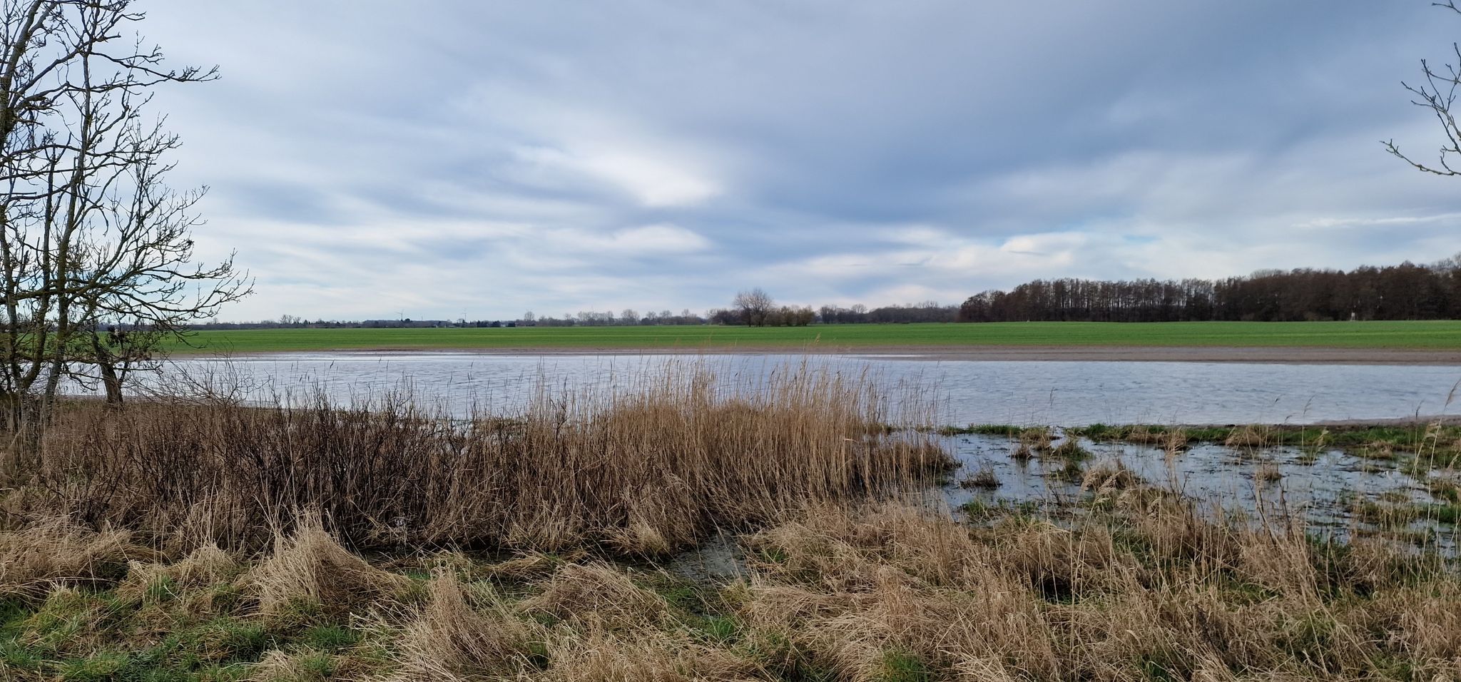 Wasser auf den Feldern