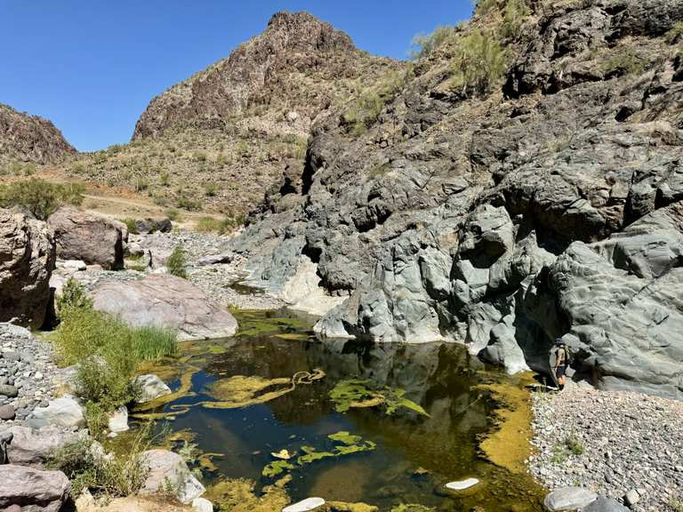 🇺🇸 Kaiser Hot Springs and Burro Creek Mine ⚒️ | Wanderung | Komoot