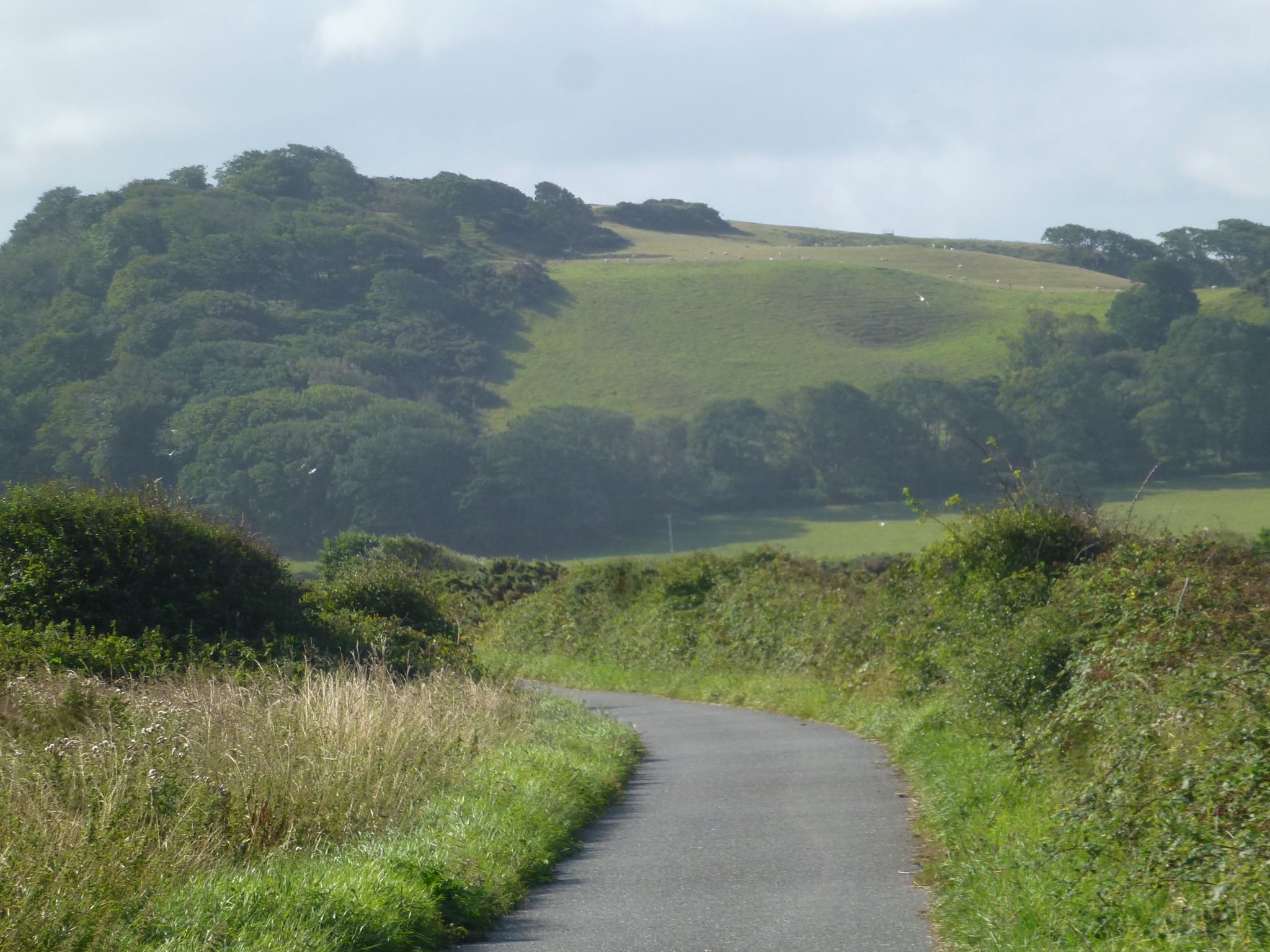 Start of the off-road section of the Ystwyth Trail, near Aberystwyth