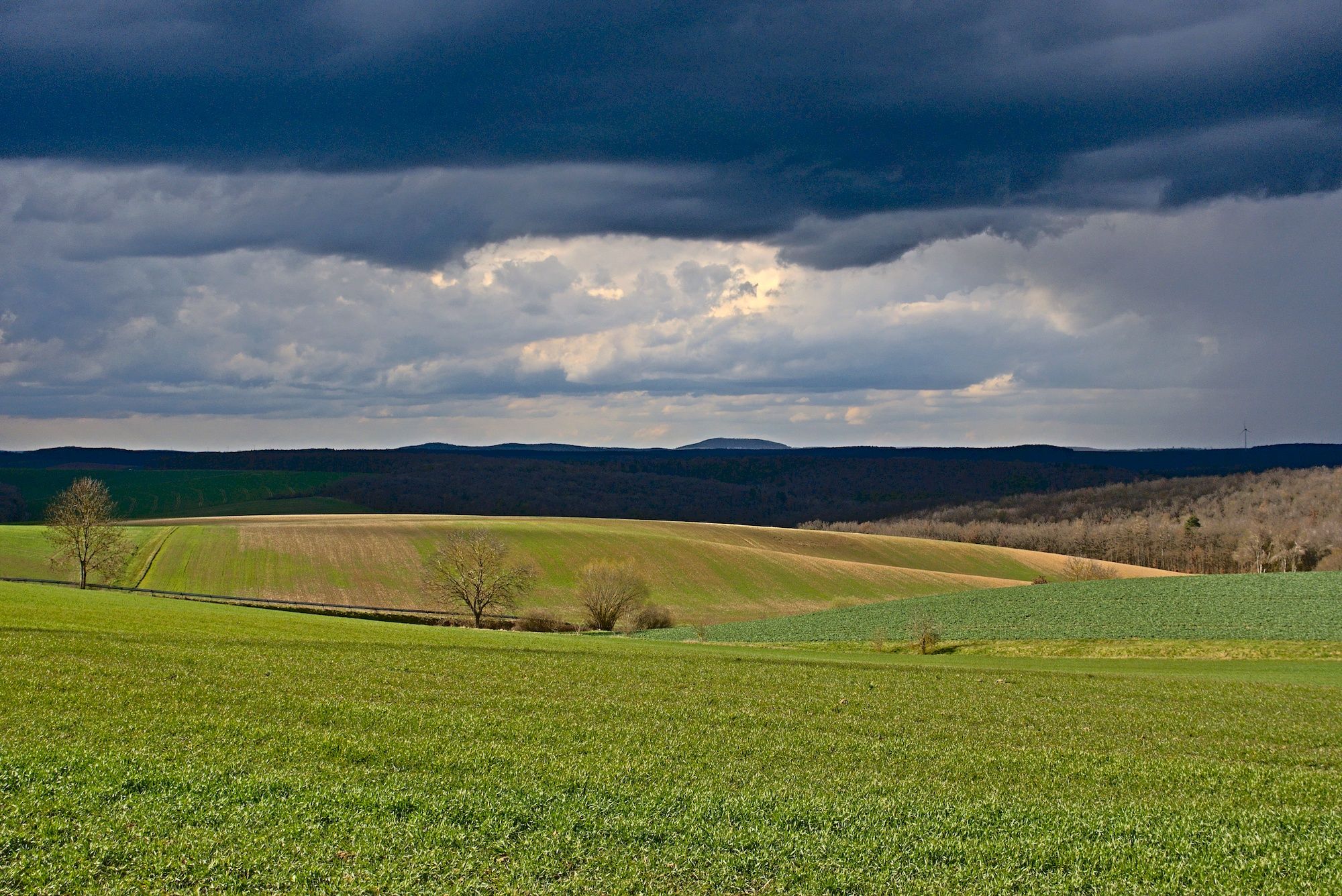 Blick nach Norden zur Rhön