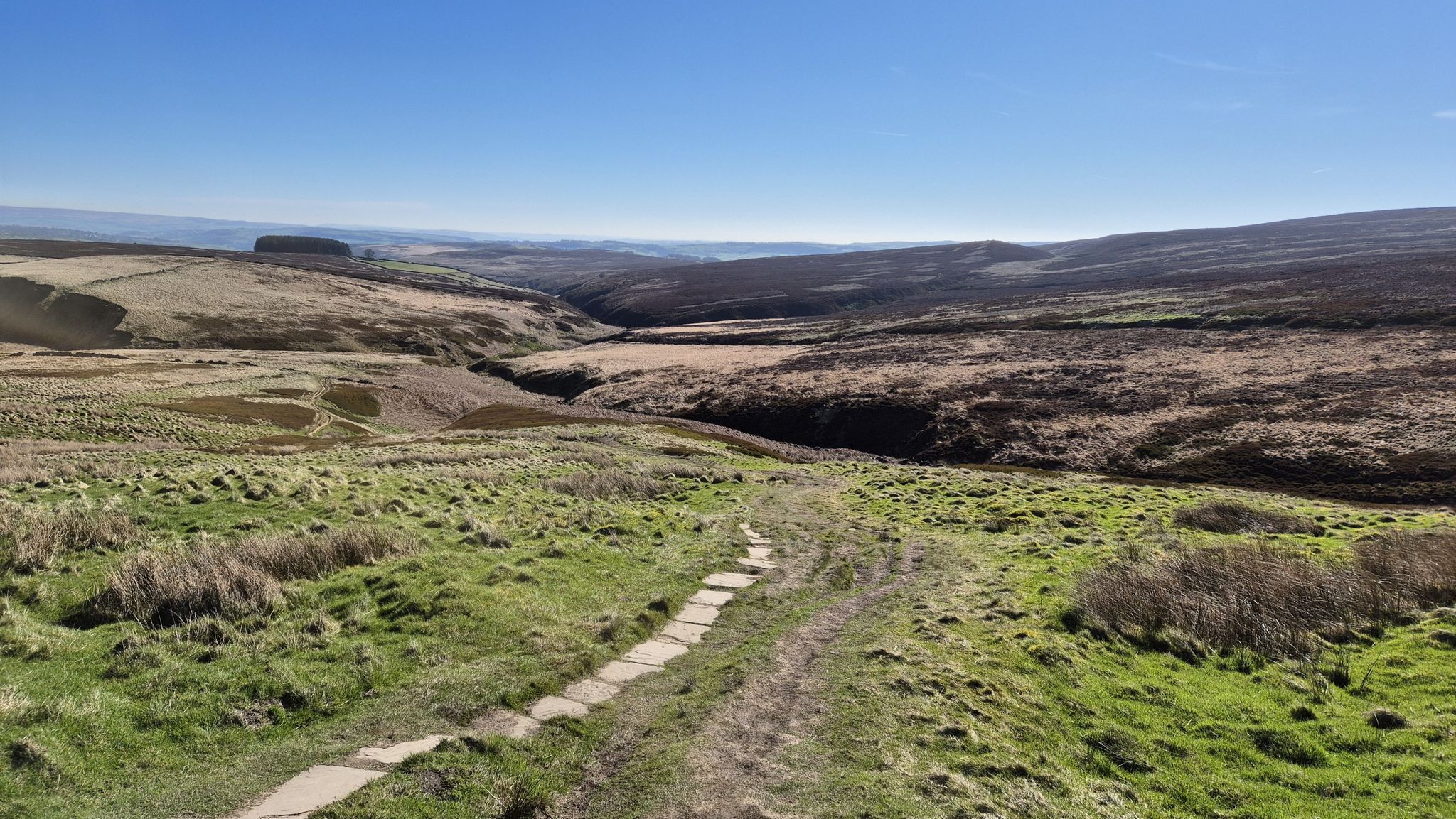 Pennine way at Top Withens