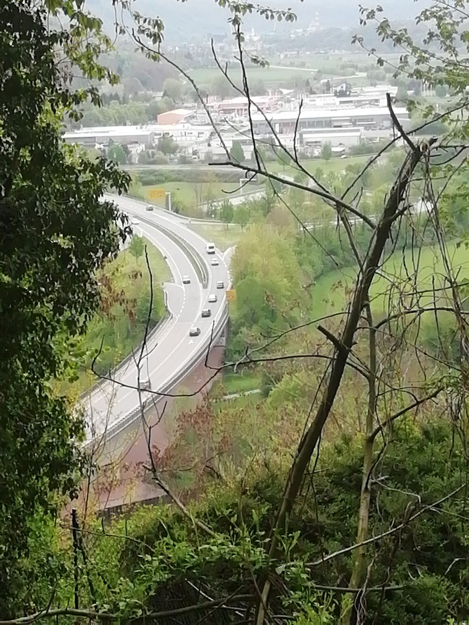 Die Hauptstraße Richtung Mosbach 