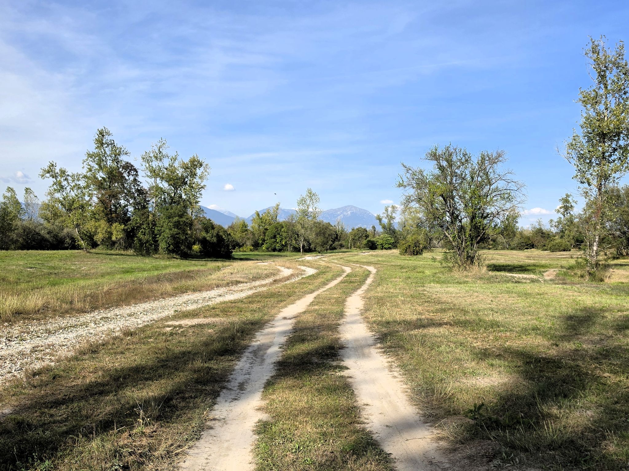Streckenverlauf neben Bachlauf