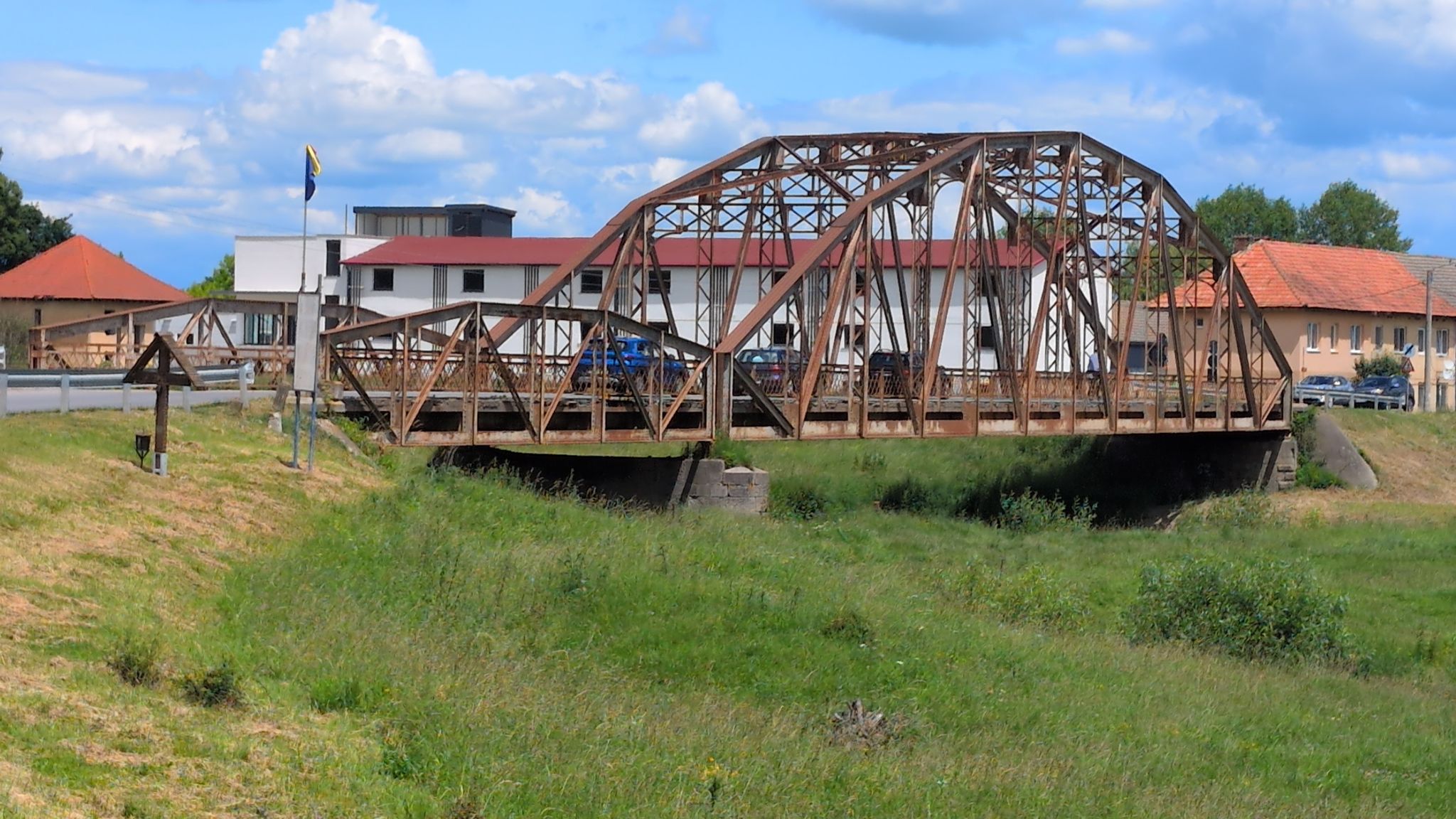 Cross the old bridge