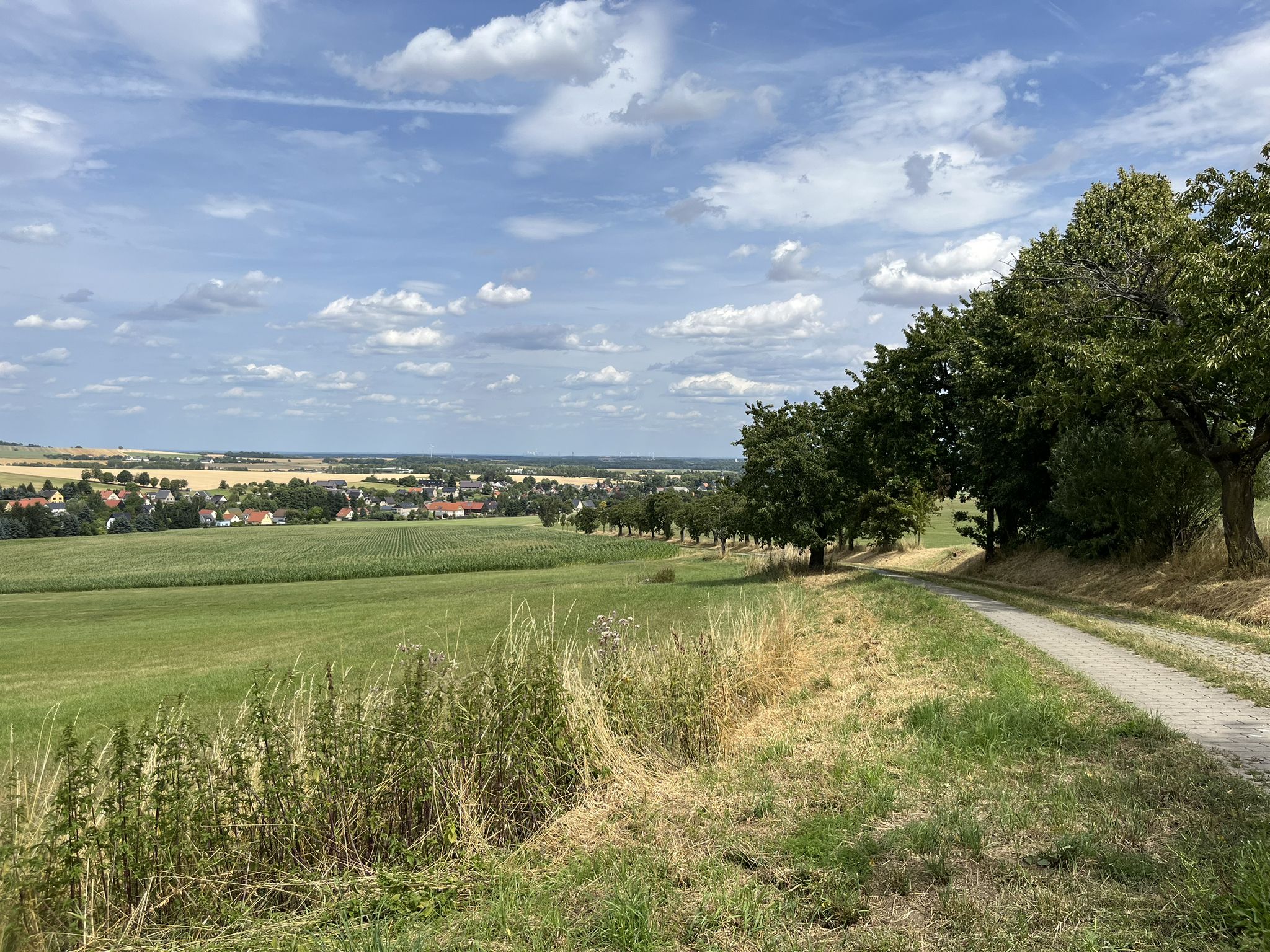 Rasante Abfahrt nach Burkau