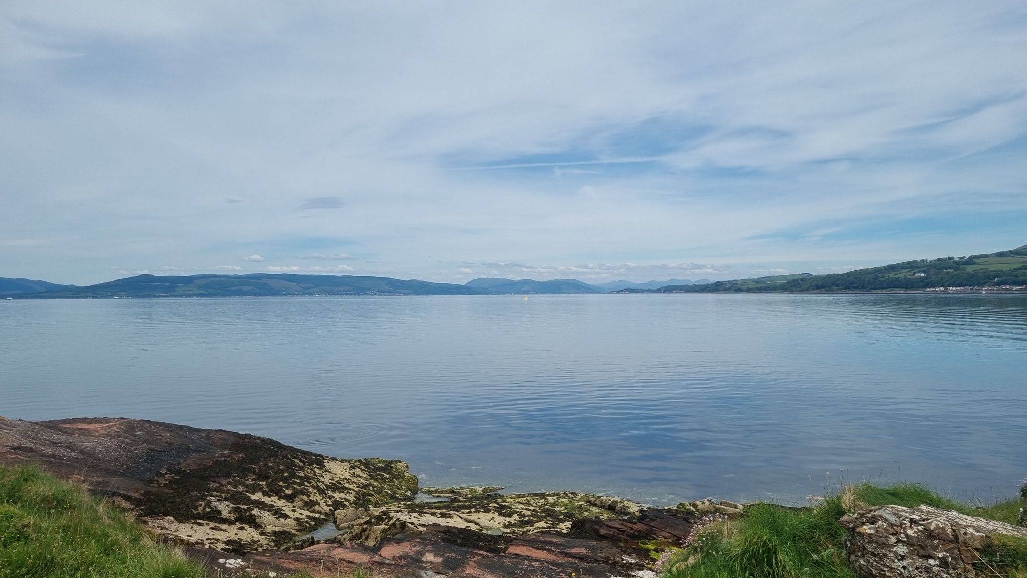 Fantastic views North towards Dunoon.