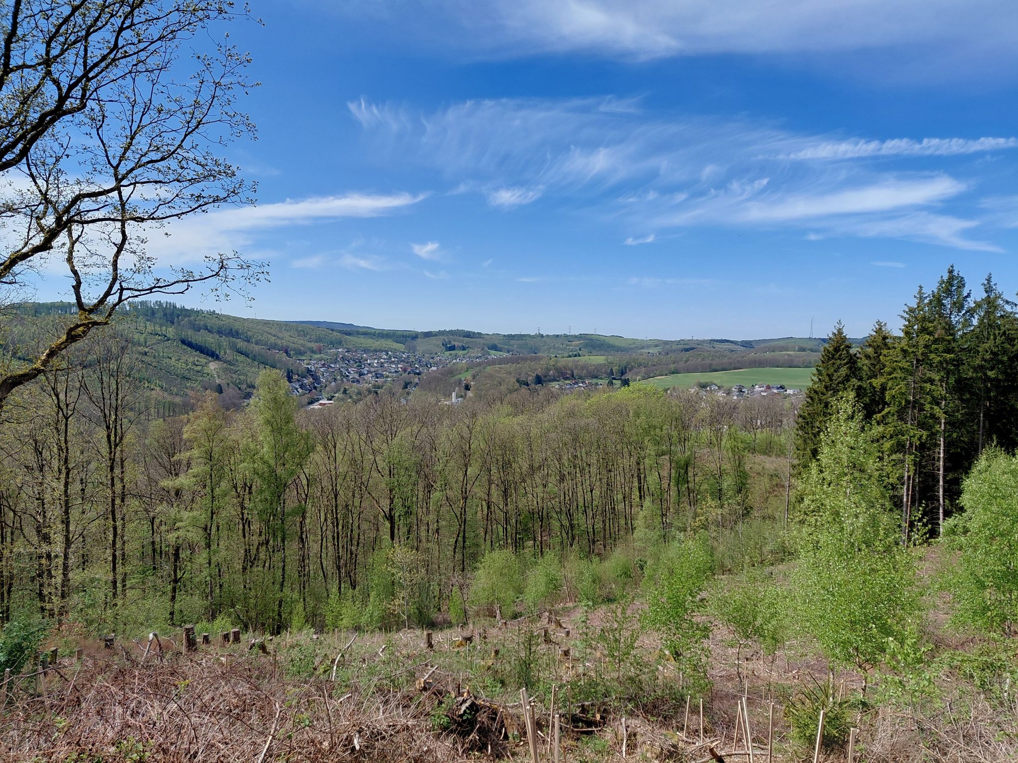 schöner Blick über Trupbach, Windrad Heinsberg 