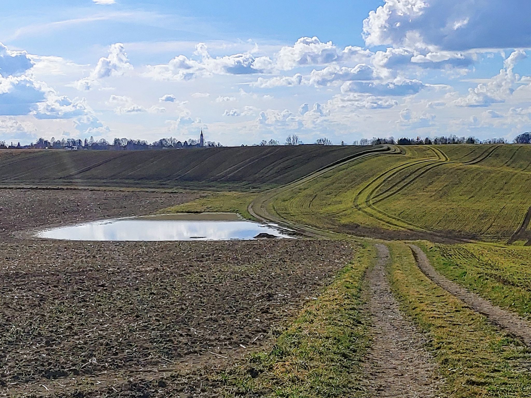 Blickrichtung westlich / zurück ... Mering