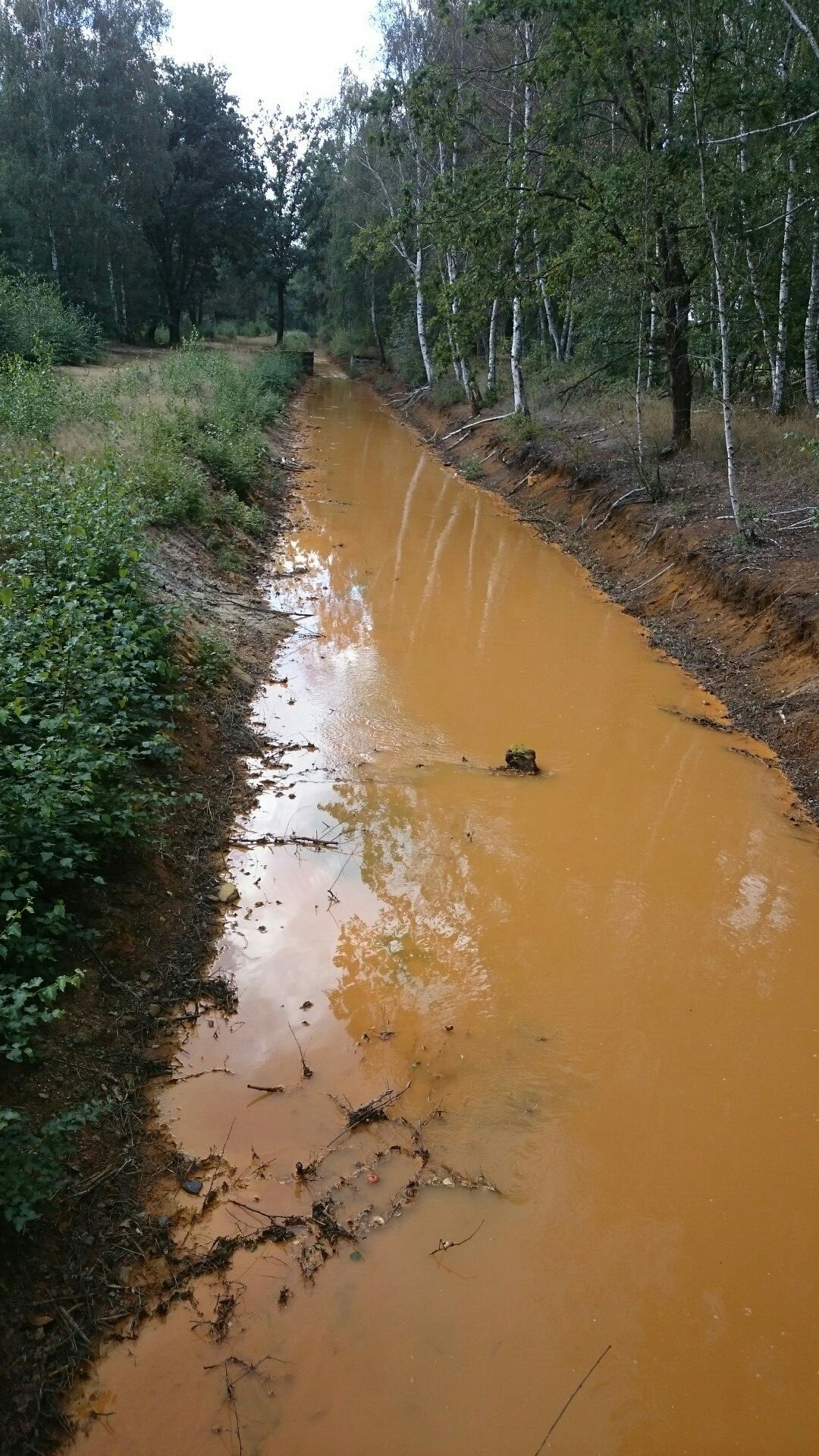 Der orange Fluss.