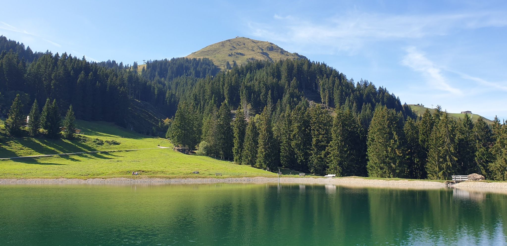 Blick auf Hohe Salve vom Filzalmsee