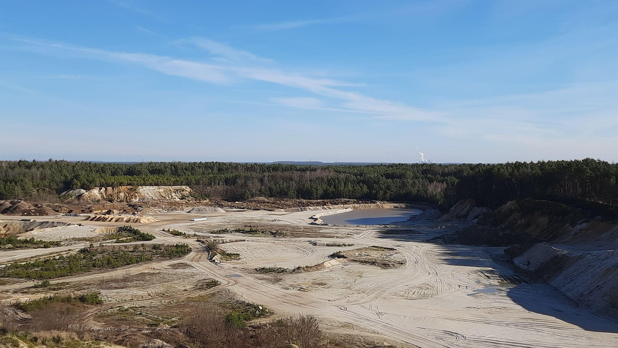 Blick zum Kraftwerk Boxberg