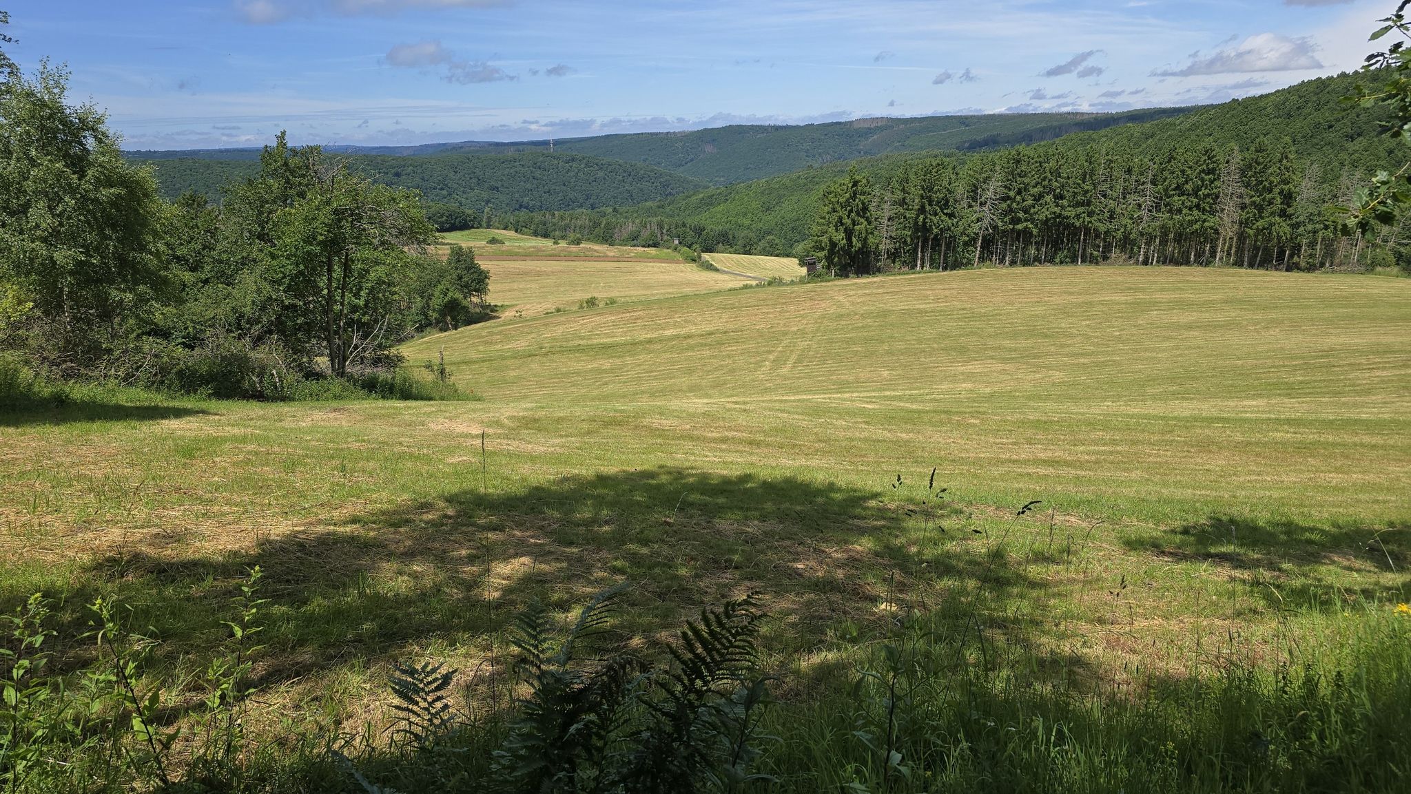 Schöne Aussicht über die Höhen