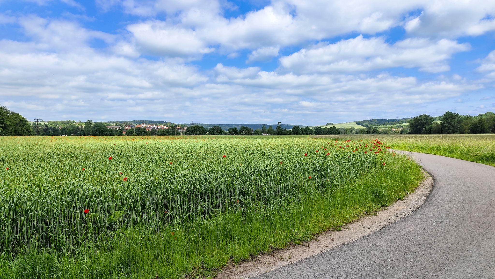 Jetzt geht es durch das Werratal weiter in Richtung Walldorf