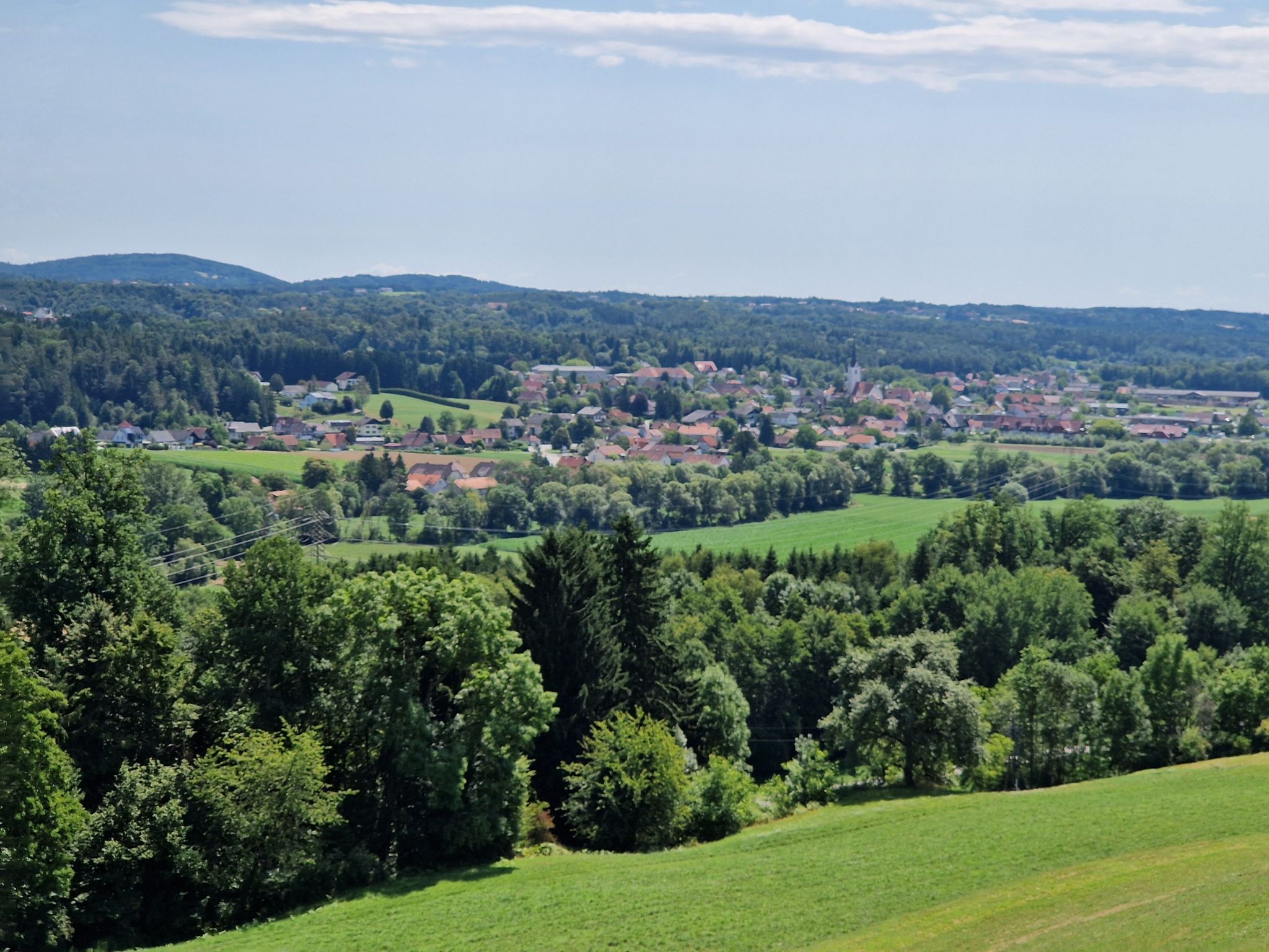 Blick auf Hitzendorf