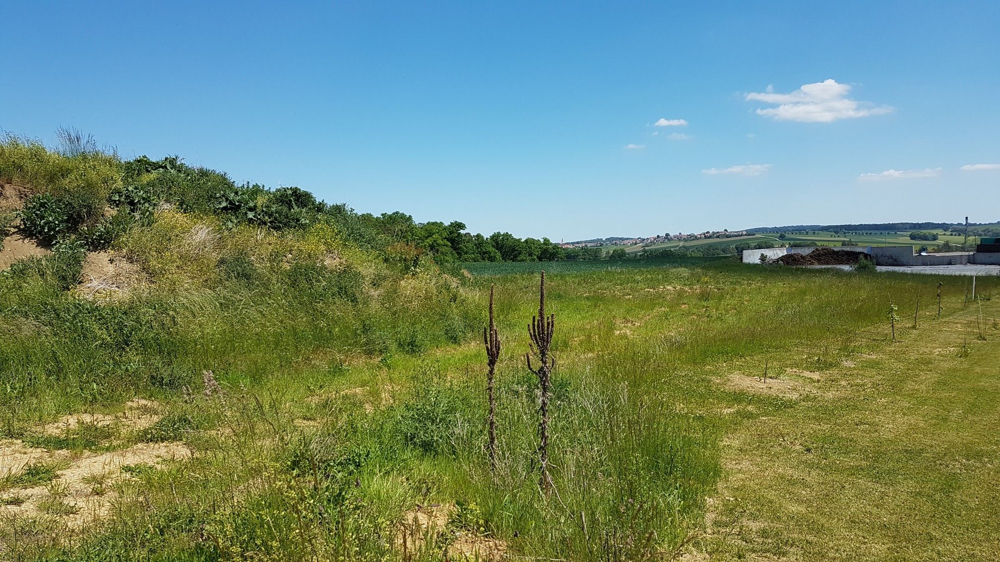 einsam Landstraße mit schönem Blick 